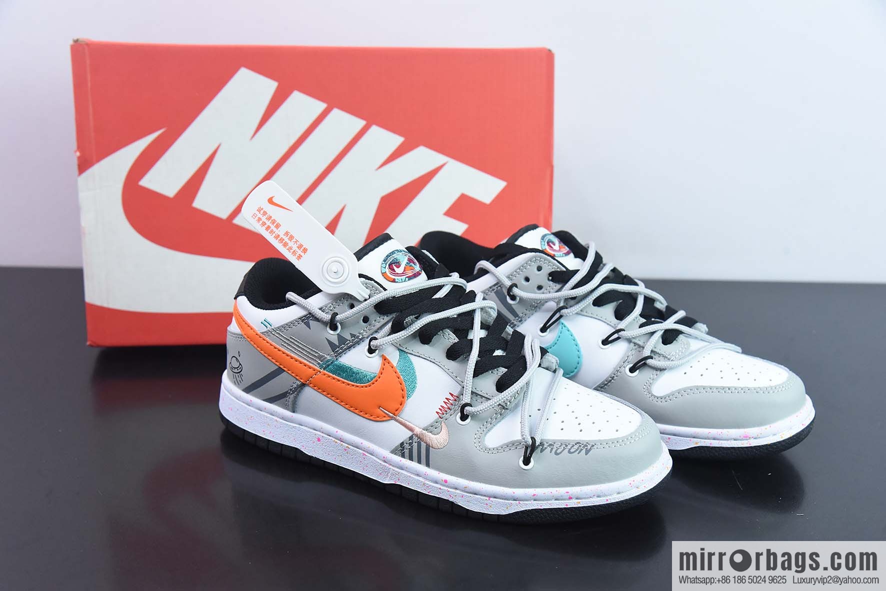 NK SB Dunk Low deconstruction drawstring strap low-top skate shoes item number: FD4623 131-9