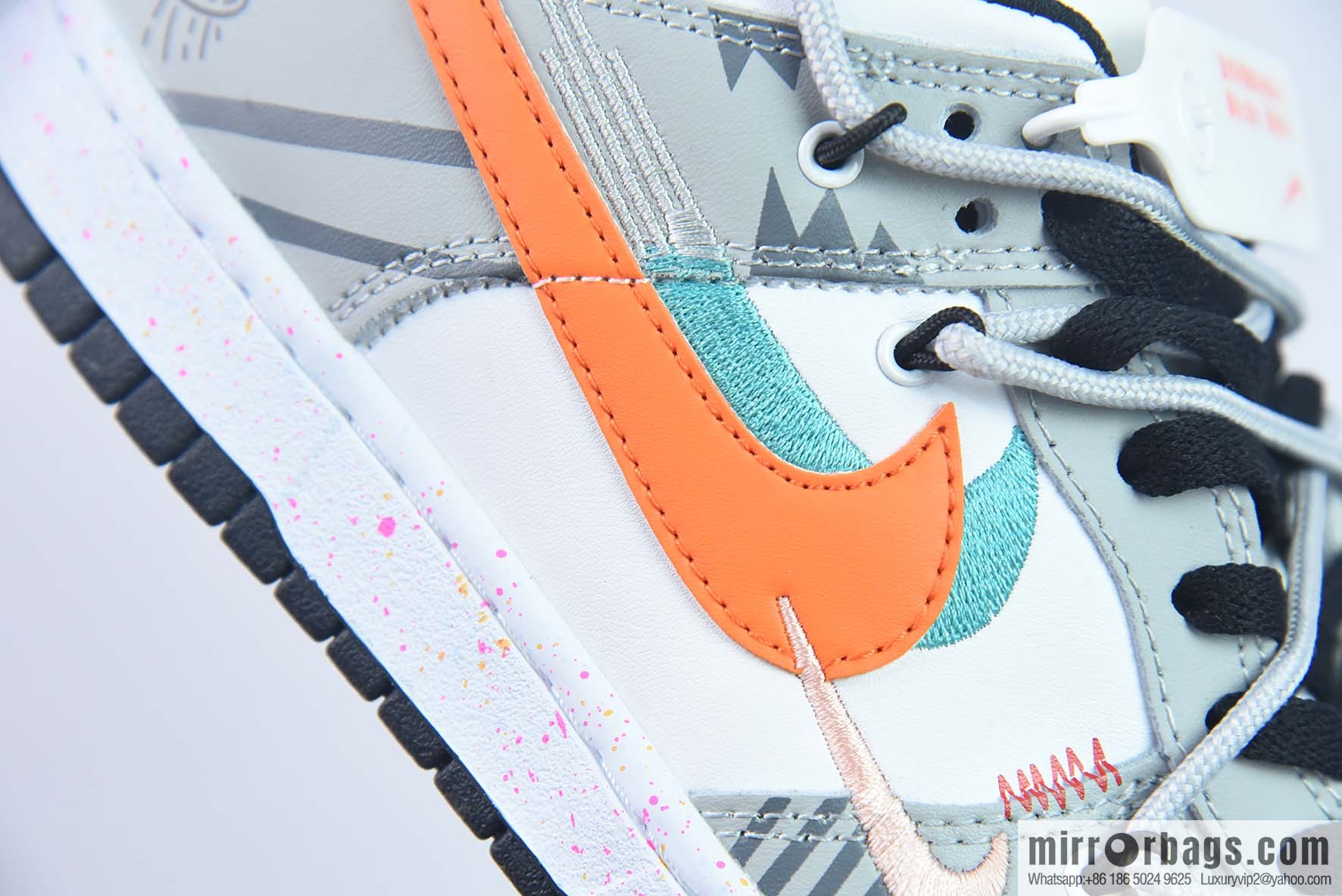 NK SB Dunk Low deconstruction drawstring strap low-top skate shoes item number: FD4623 131-9