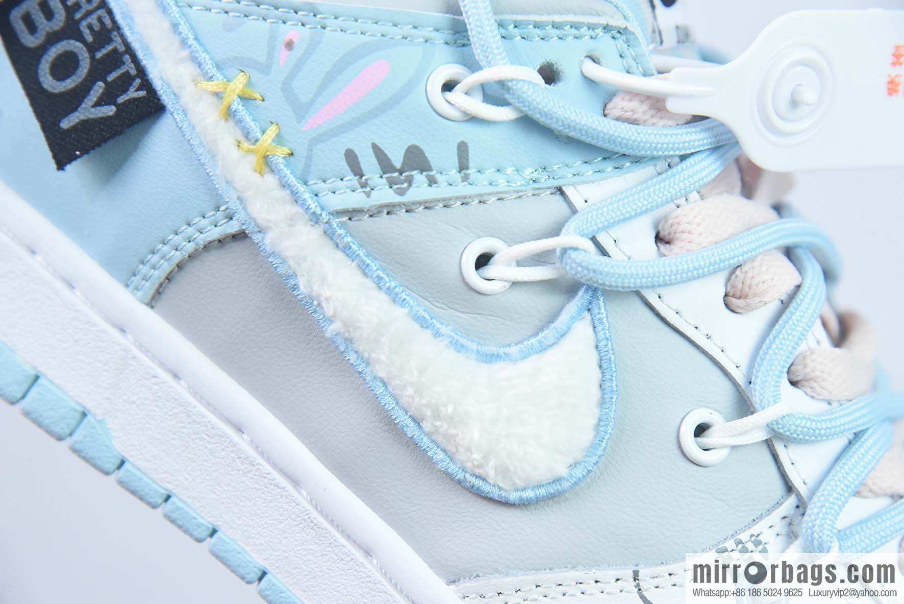 Nike Dunk Low Retro blue gray white low-top sneakers item number: FB1871 011