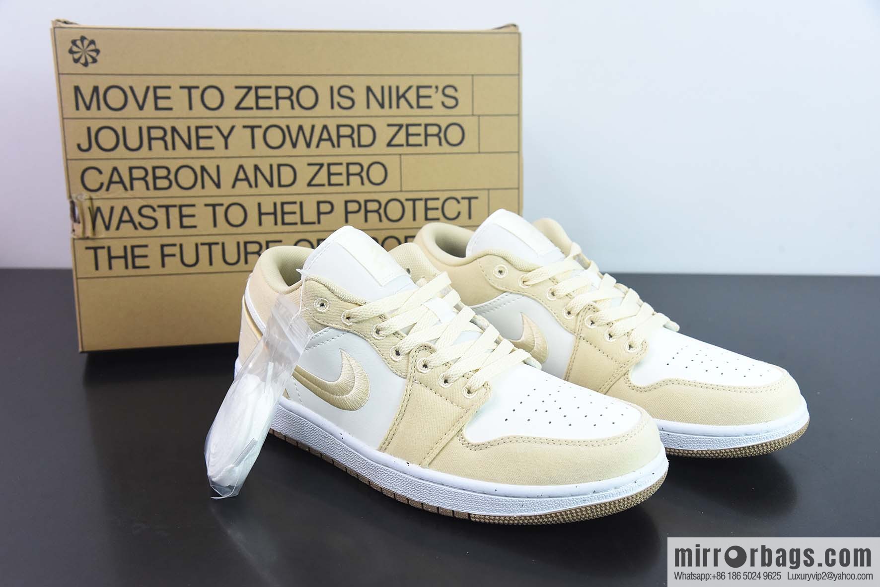 Air Jordan 1 Low AJ1 Jordan 1 generation low-top basketball shoes/white and yellow embroidery 2023 new sale, item number: FN3722-701