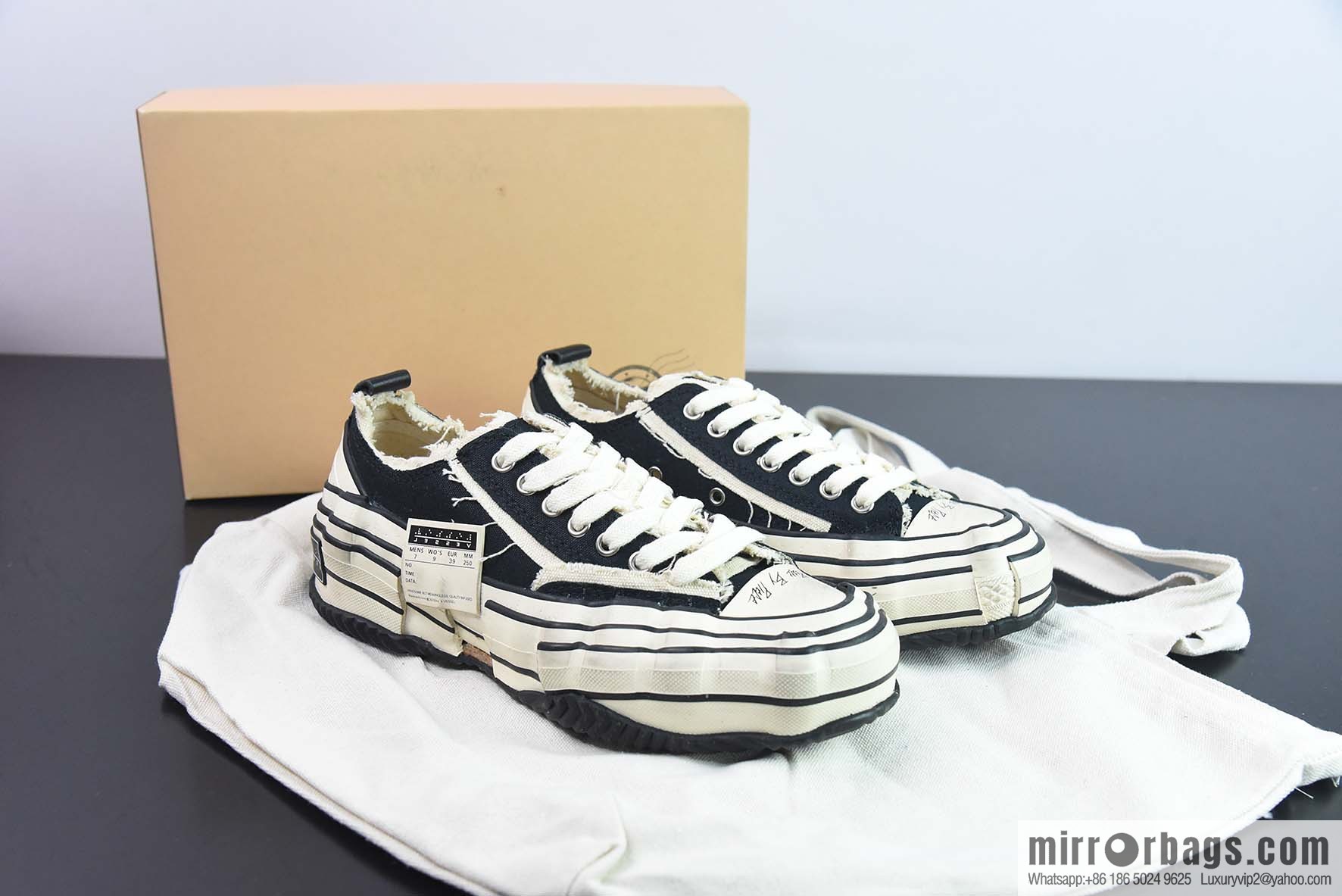 XVessel G.O.P. Lows O.G.Black Distortion 2.0 Low-top Series Deconstruction Overlapping Cork Twisting Solution Gene Mutation Old and Height Growing Casual canvas Vulcanized Board Shoes