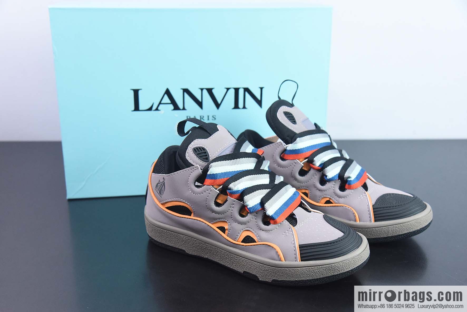 LANVIN CURB popular single product, Langfan three generations, the latest catwalk CURB series casual sneakers