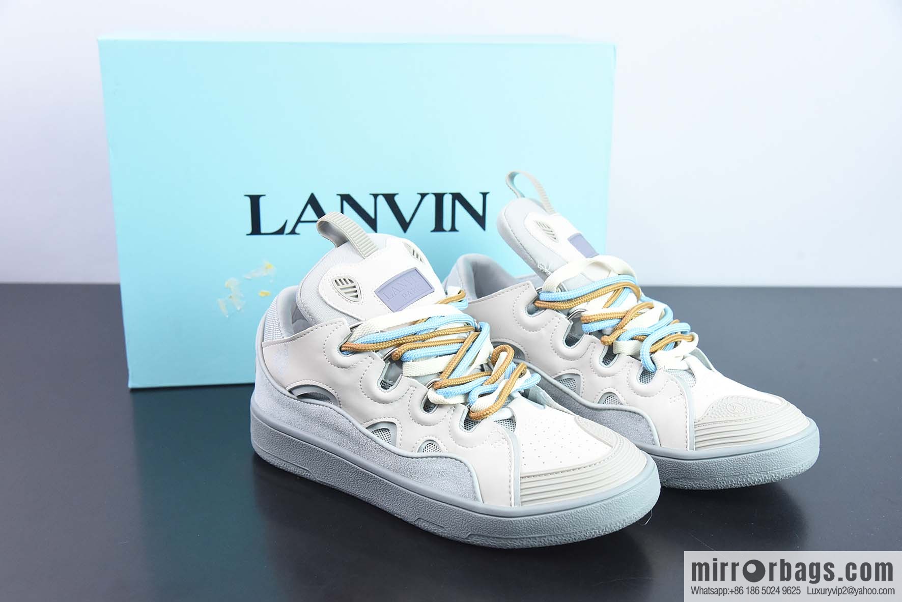 LANVIN CURB popular single product, Langfan three generations, the latest catwalk CURB series casual sneakers