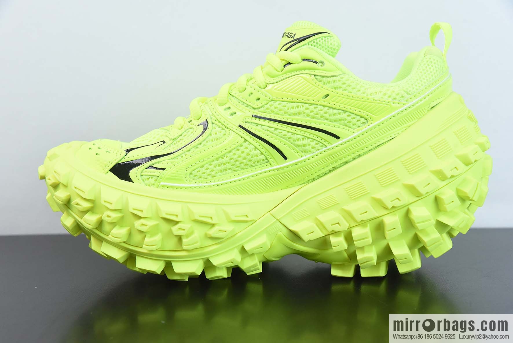 Balenciaga, Tire BALENCIAGA Defender Rubber Platform Sneakers Series Low Top