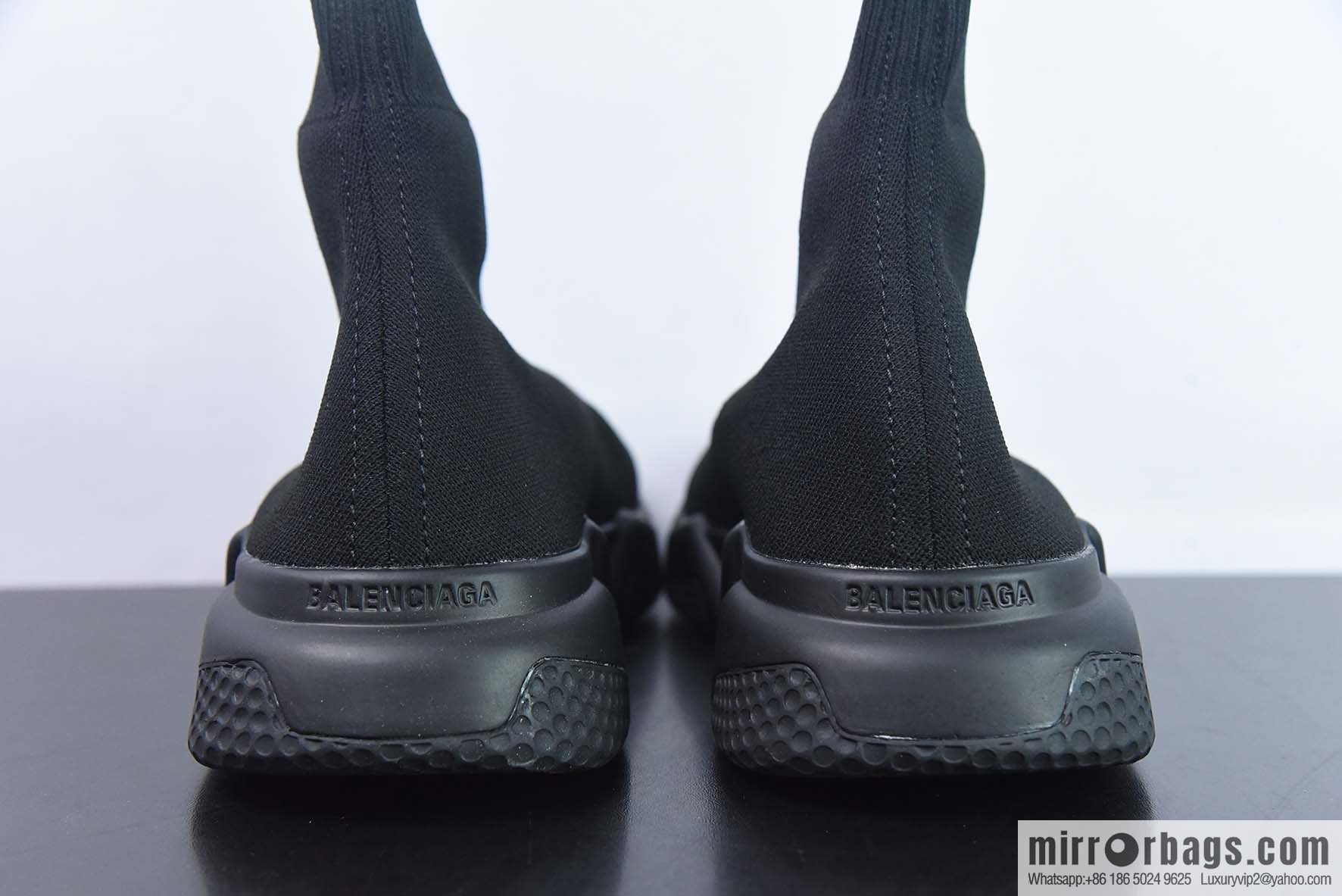 Balenciaga Socks and Shoes SPEED2.0 Multi-Stamp Combination Outsole, Pure Black Socks and Shoes