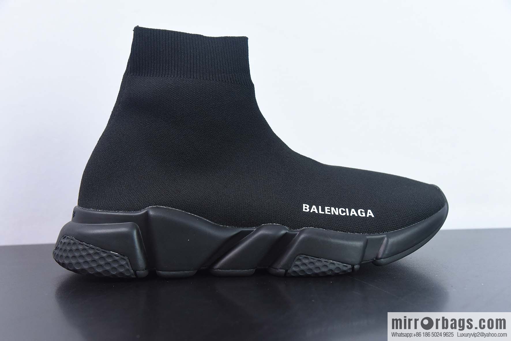 Balenciaga Socks and Shoes SPEED2.0 Multi-Stamp Combination Outsole, Pure Black Socks and Shoes