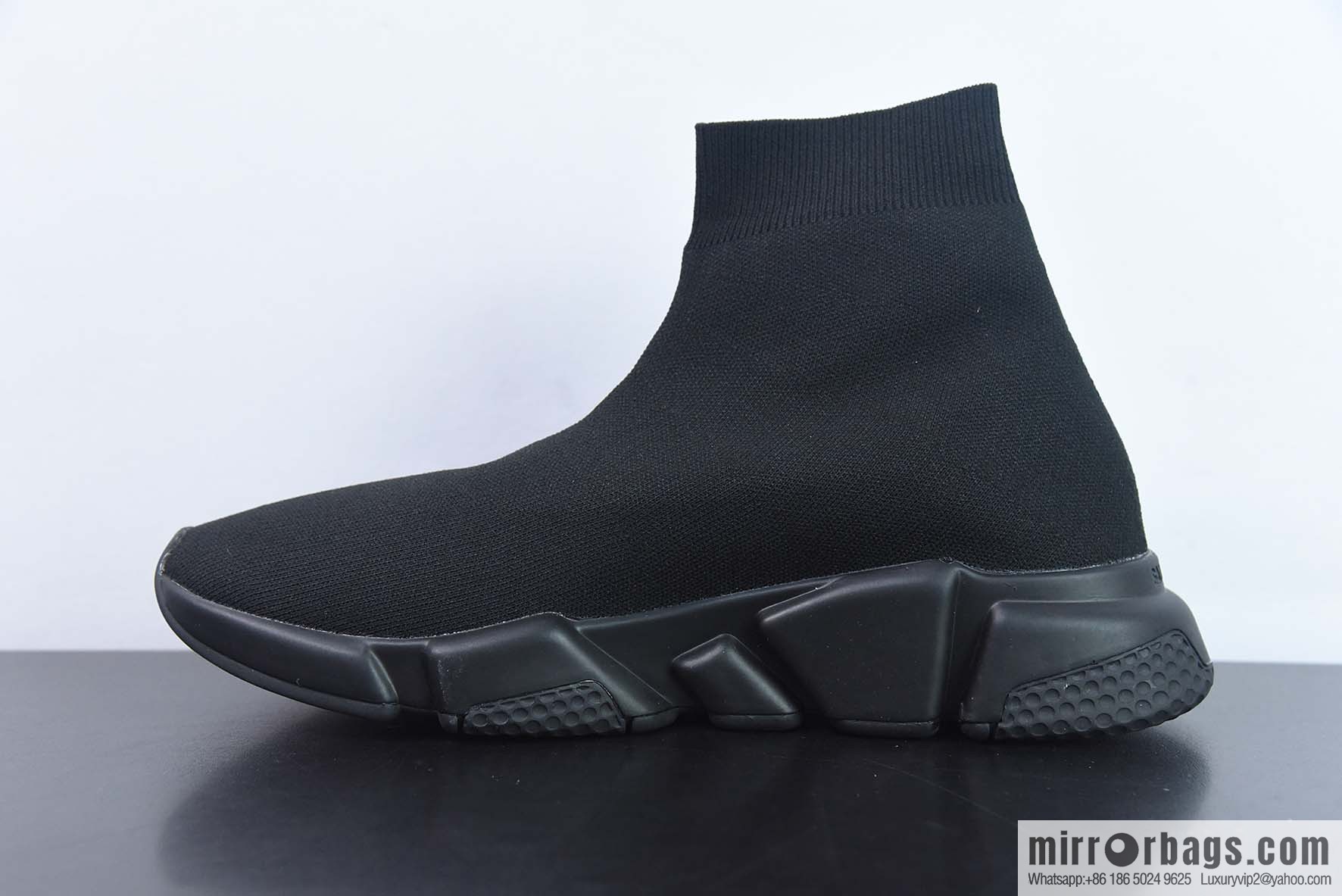 Balenciaga Socks and Shoes SPEED2.0 Multi-Stamp Combination Outsole, Pure Black Socks and Shoes
