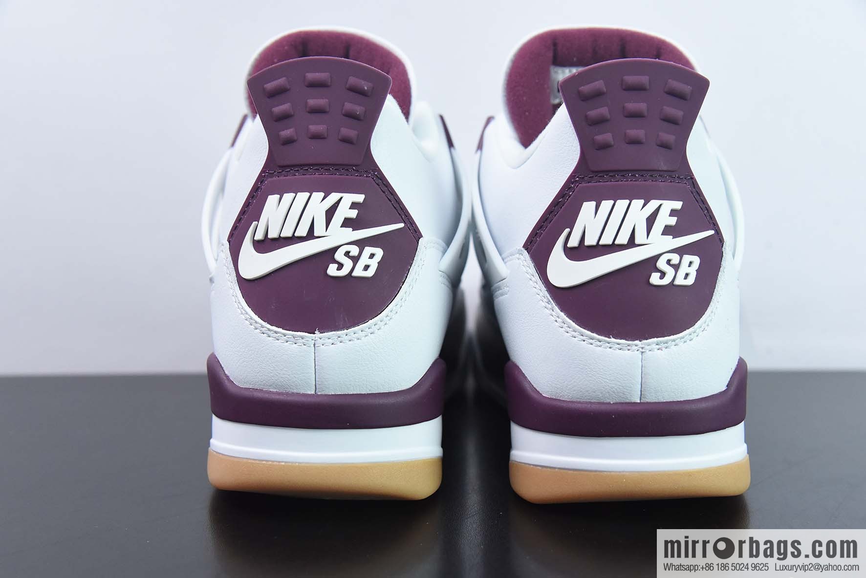 Nike SB x Air Jordan 4 AJ4 Pine Green SB joint white purple sneakers Part Number: DR5415-500