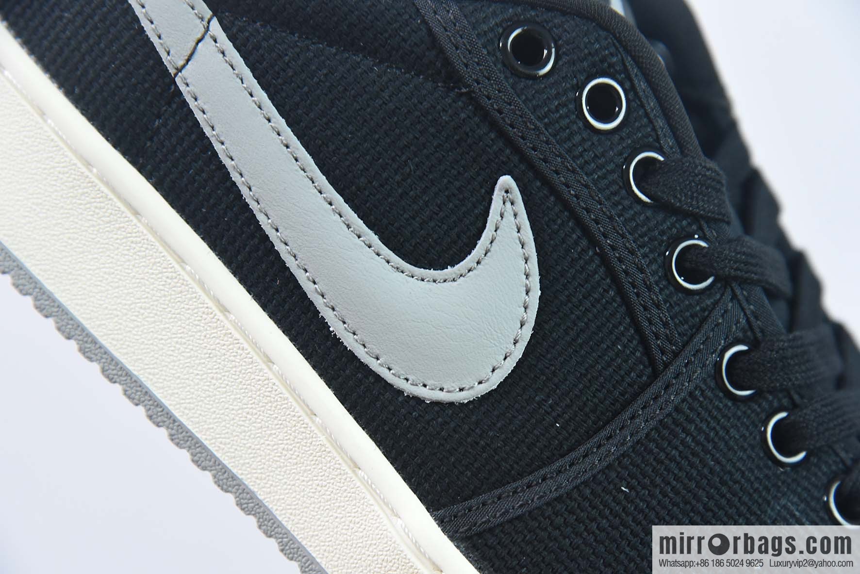 Air Jordan 1 KO Low AJ1 low top canvas black gray Vintage basketball shoes, item number: DX4981-002