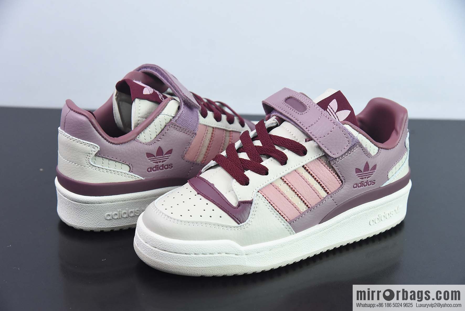 Forum 84 Low Classic velcro Vintage board shoes Unisex trendy first-layer leather casual shoes Adi 84 Clover, item number: HQ6941