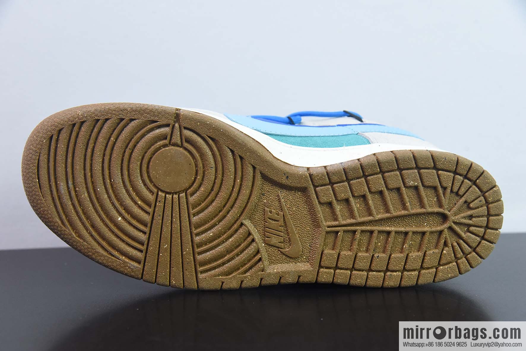 Nike Dunk Low SB low-top skate shoes/gray-blue double-hook strap, customized version, item number: DD9457-100-88