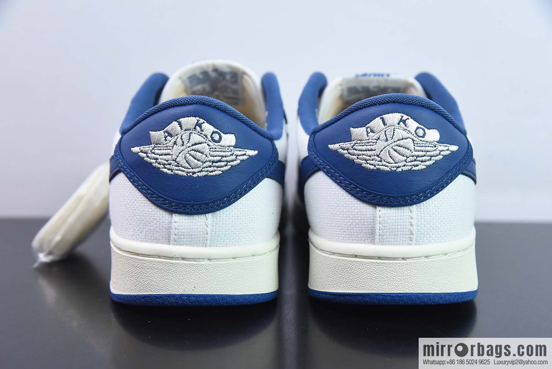 Air Jordan 1 KO Low, Kentucky, white and blue, item number: DX4981 103