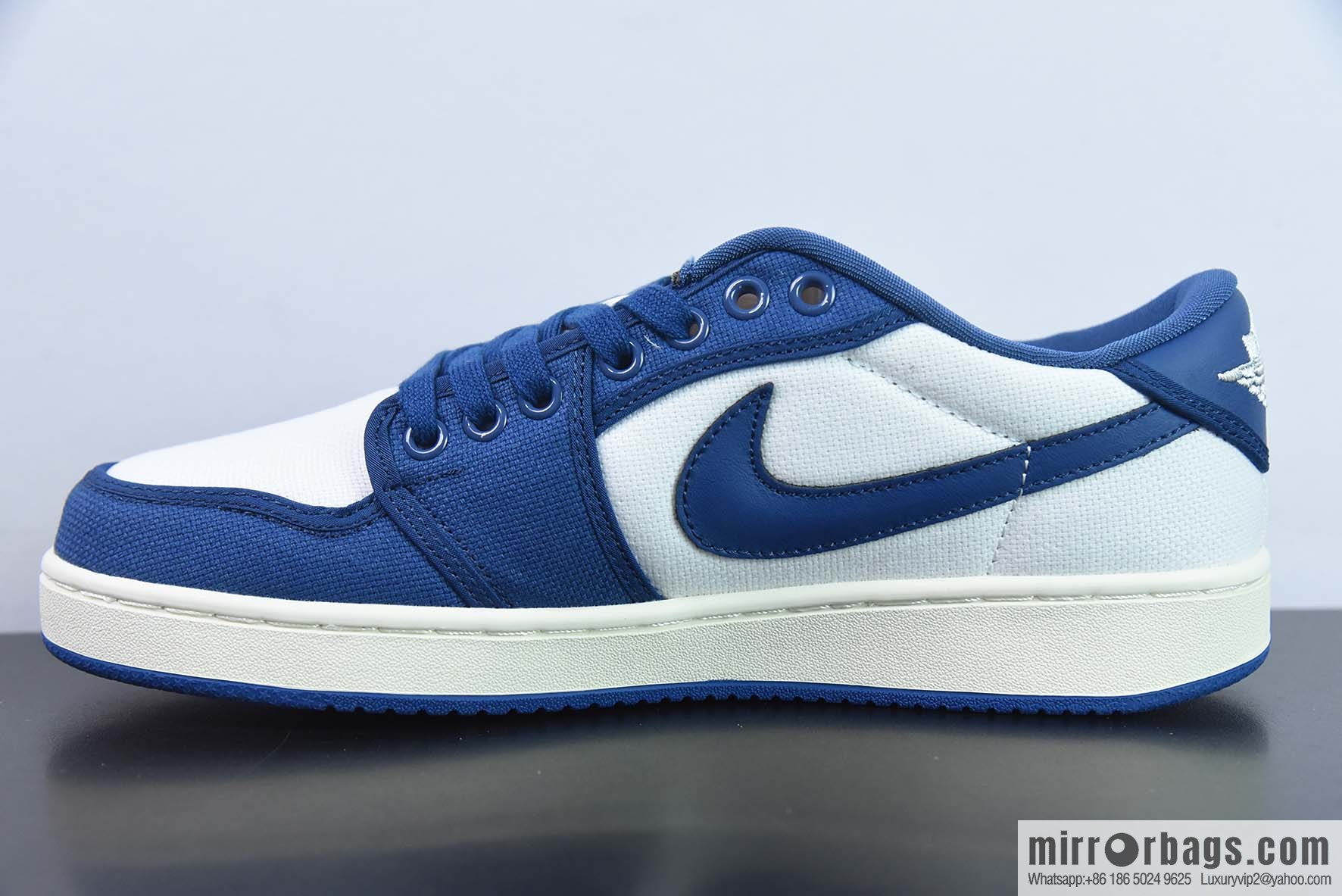 Air Jordan 1 KO Low, Kentucky, white and blue, item number: DX4981 103
