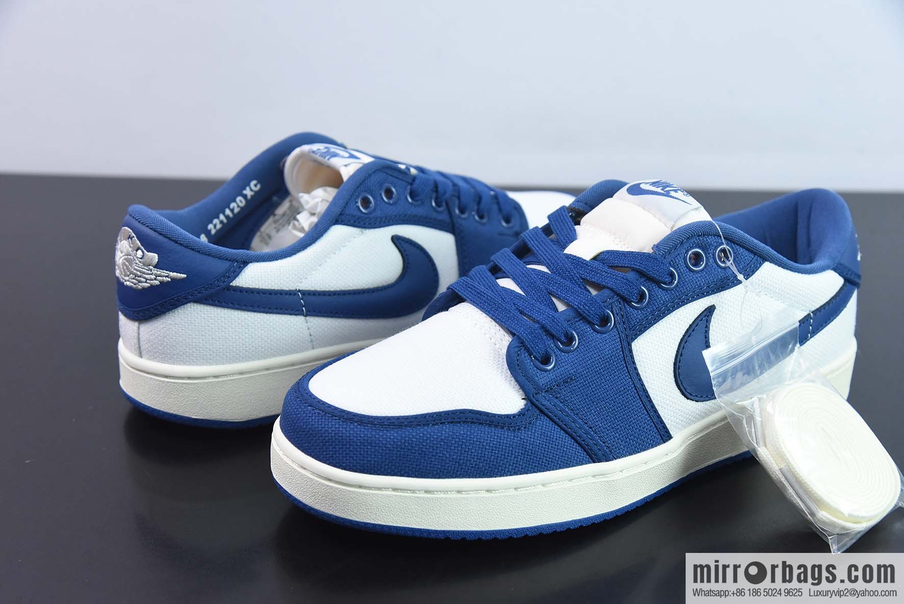 Air Jordan 1 KO Low, Kentucky, white and blue, item number: DX4981 103