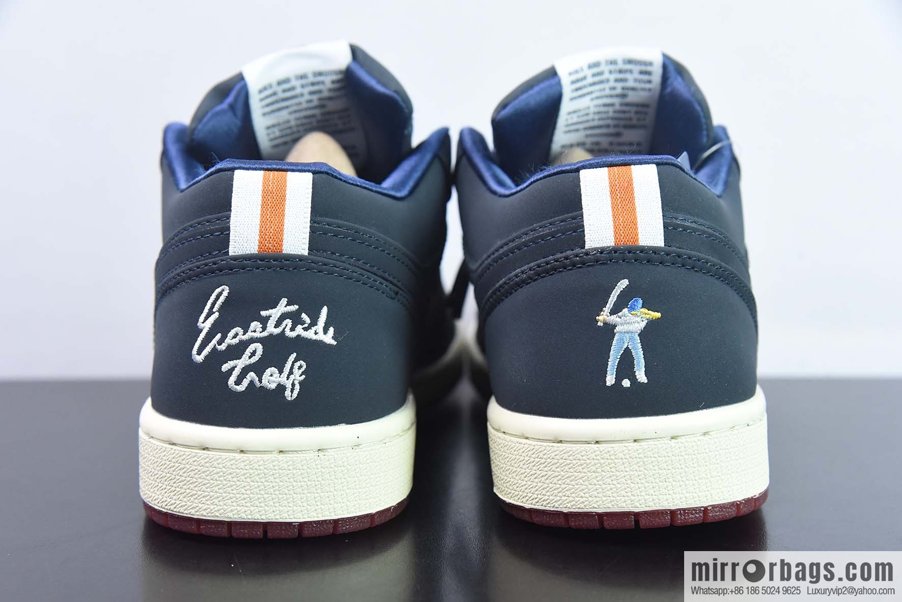 Air Jordan 1 Low AJ1 Joe 1 Golf, black and blue, low-top casual shoes, item number DV1759-448
