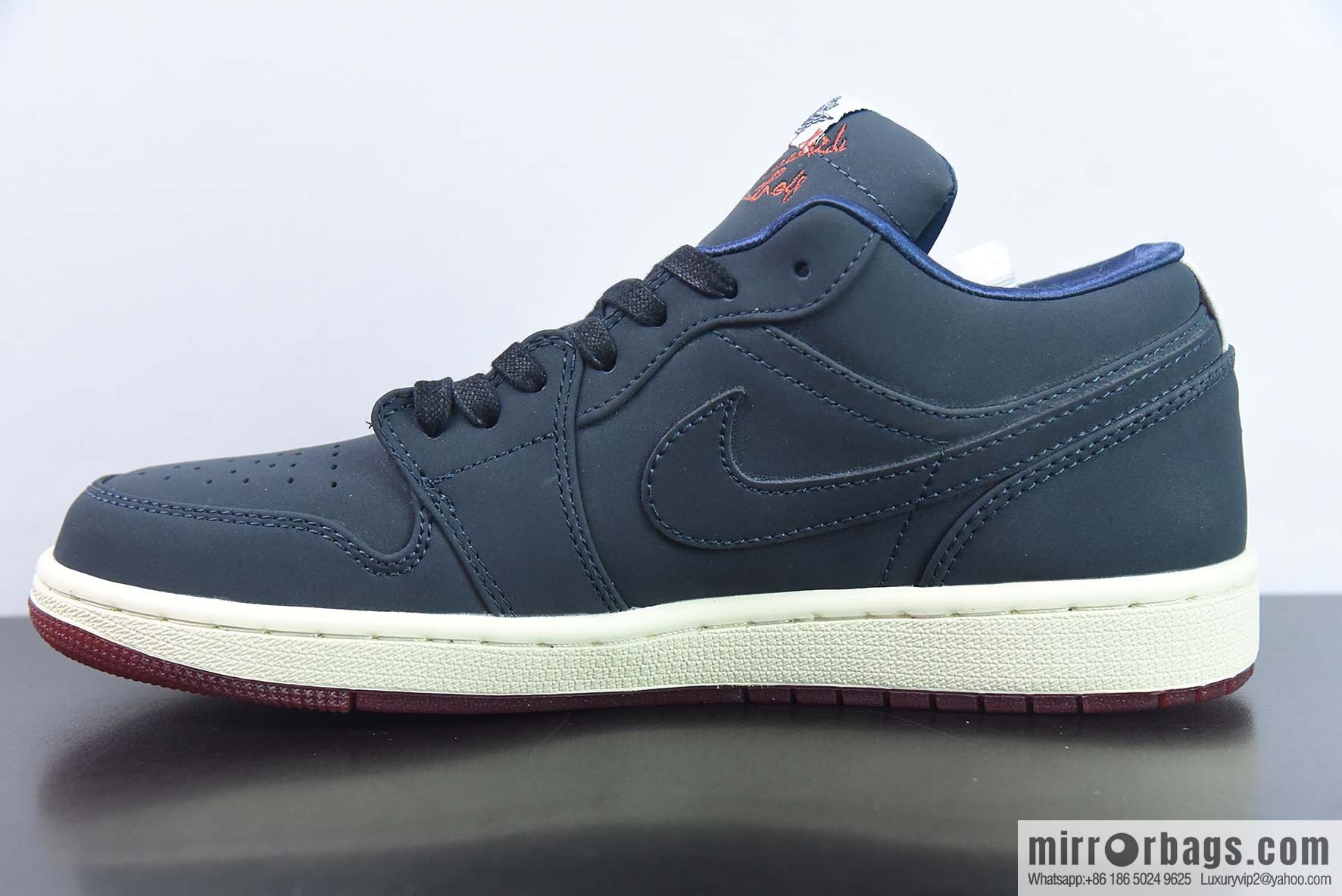 Air Jordan 1 Low AJ1 Joe 1 Golf, black and blue, low-top casual shoes, item number DV1759-448