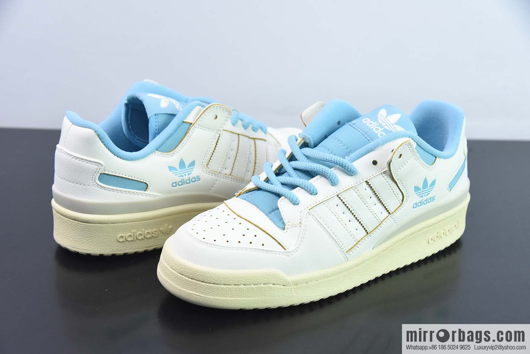 AD Originals Forum 84 Low Classic beige blue, top layer classic trend low-top casual shoes, item number: FZ6342