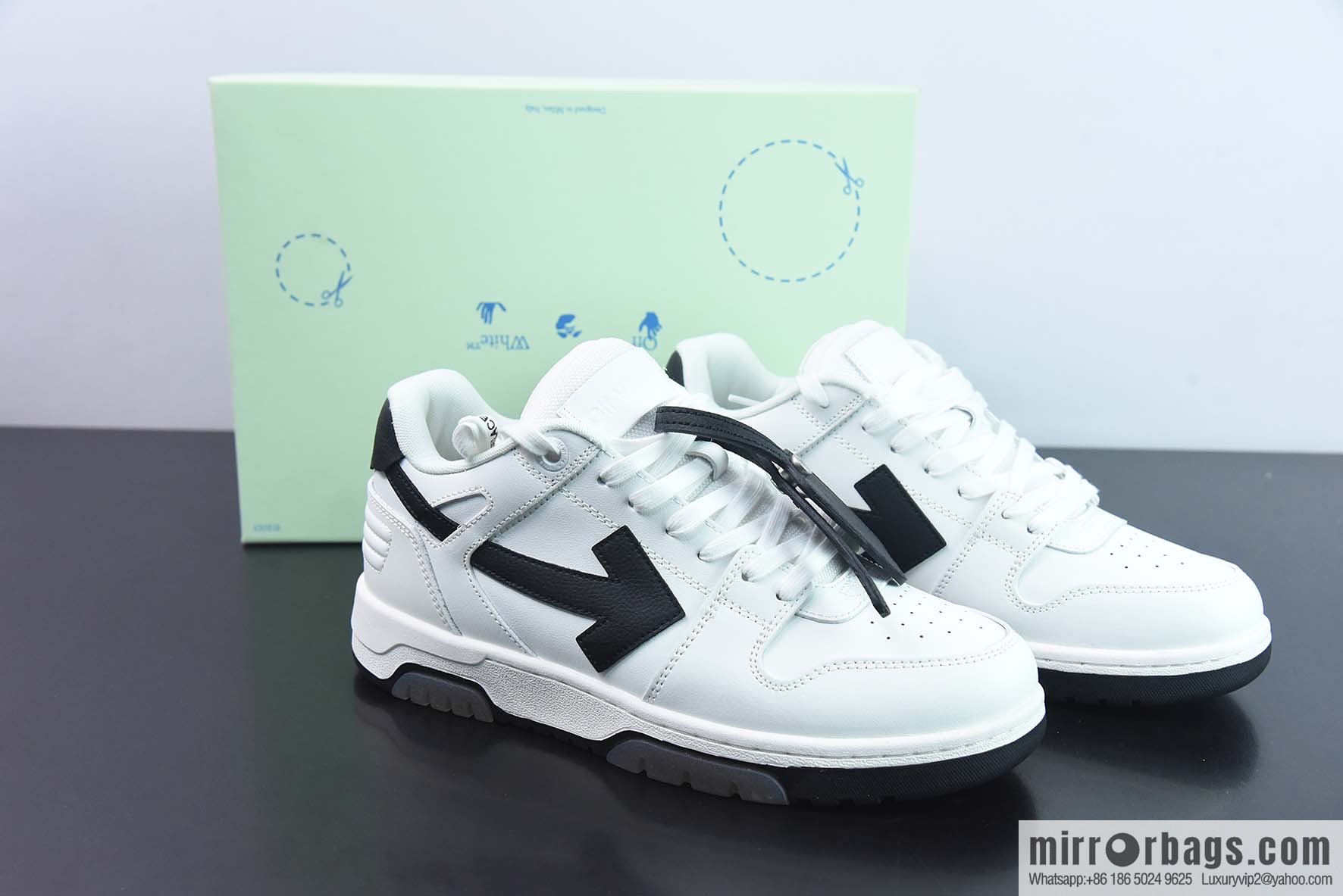 OFF-WHITE Out Of Office series low-top Vintage versatile casual sports shoes