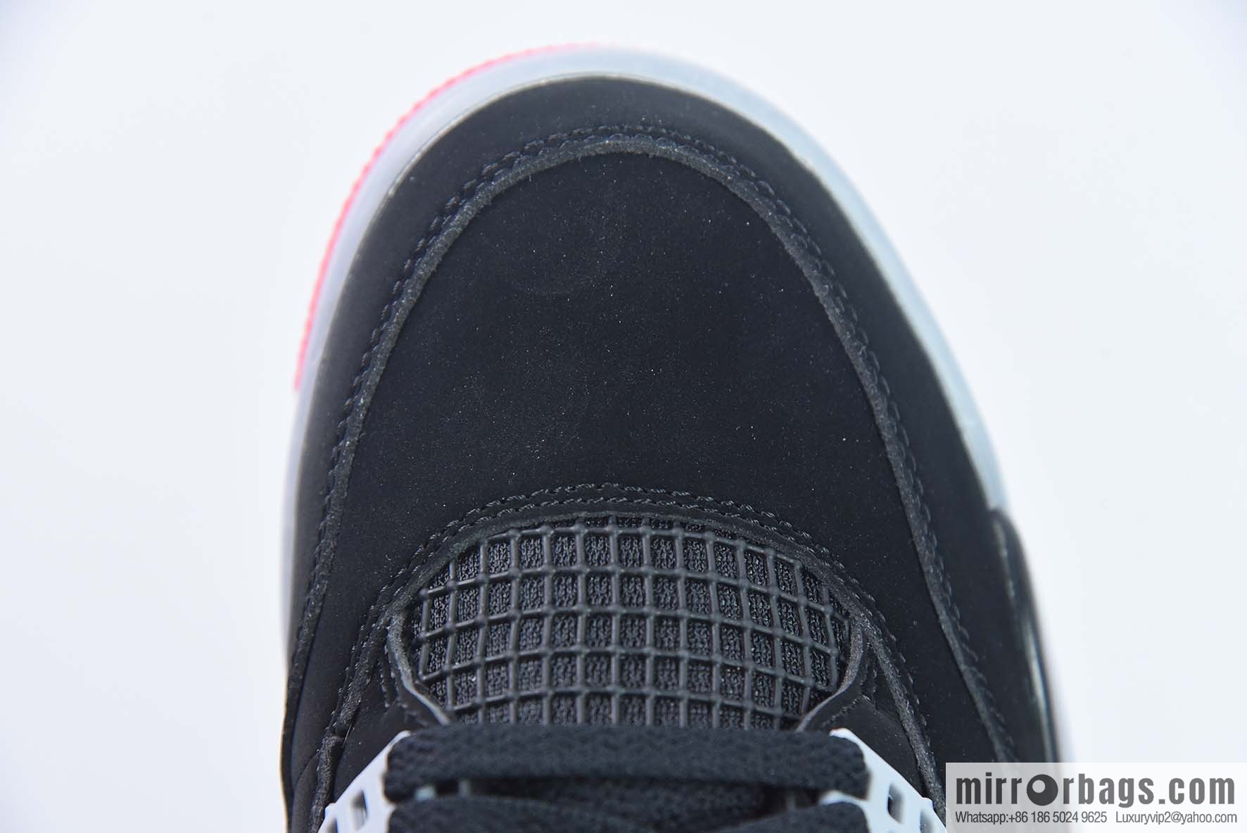 Air Jordan 4 Bred AJ4 black and red bull 19 years old replica sneakers item number: 308497-060