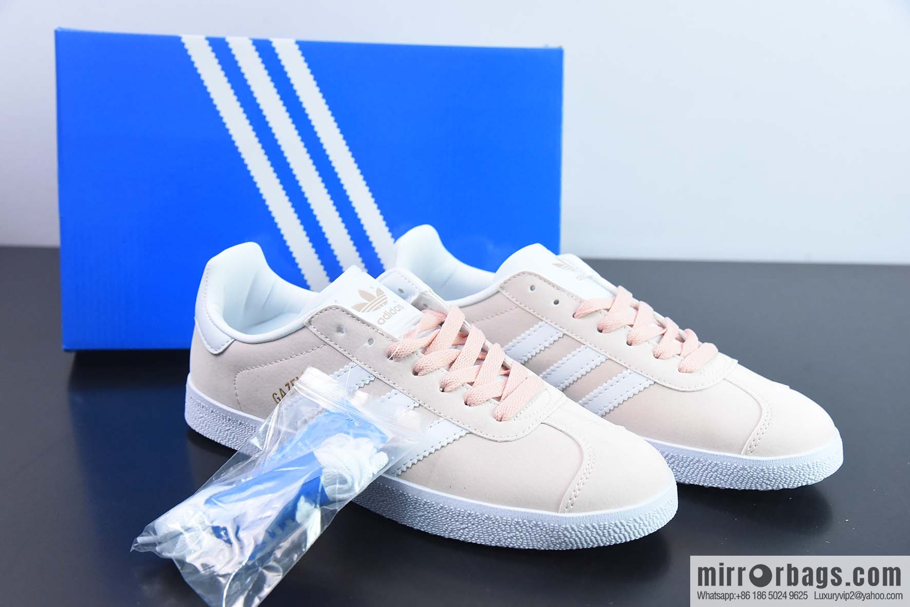 Adidas Originals Gazelle lightweight low-top Vintage versatile casual sports shoes, clover, gold character GAZELLE Item number: BB5472