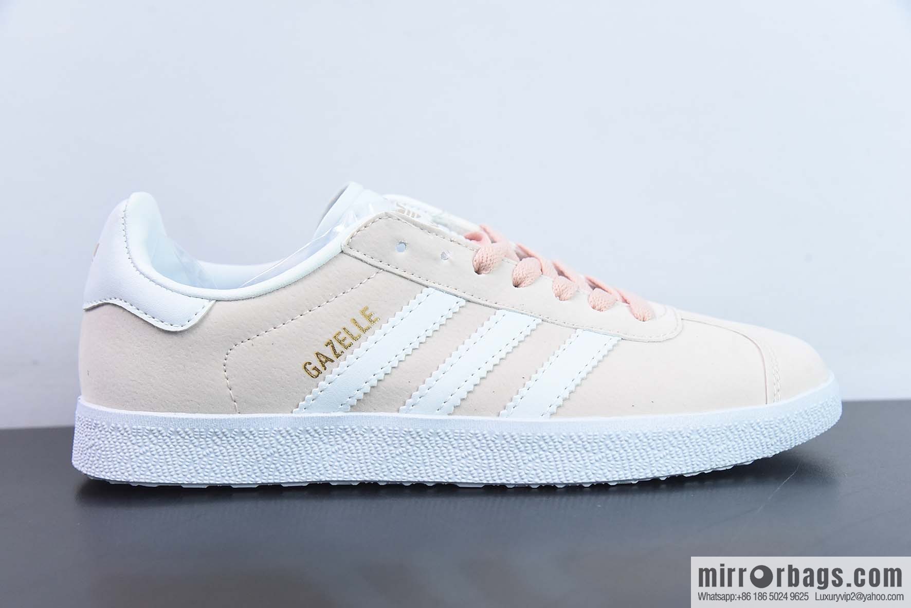 Adidas Originals Gazelle lightweight low-top Vintage versatile casual sports shoes, clover, gold character GAZELLE Item number: BB5472