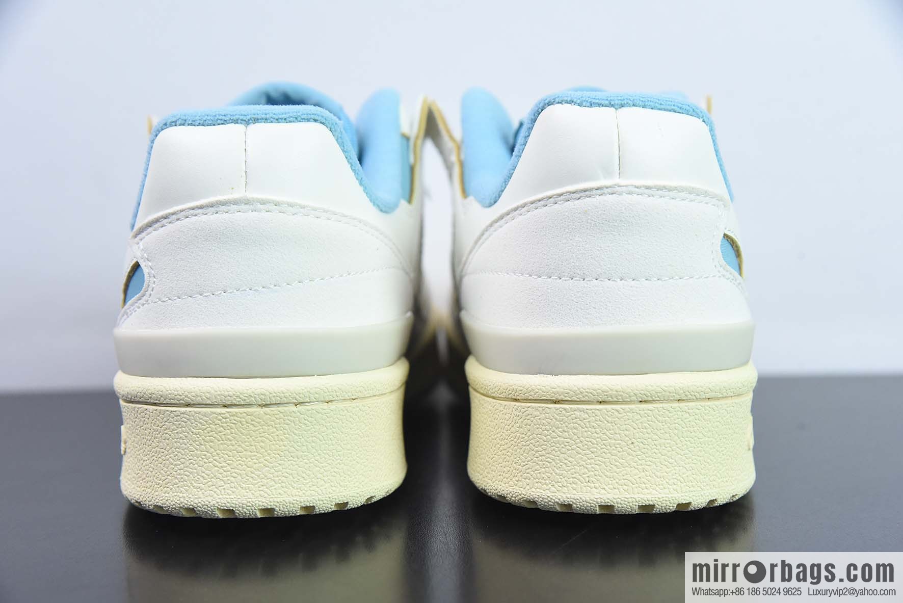 Adidas Forum 84 Low Adidas 84 CL classic velcro Vintage board shoes, milky white/blue, item number: FZ6342