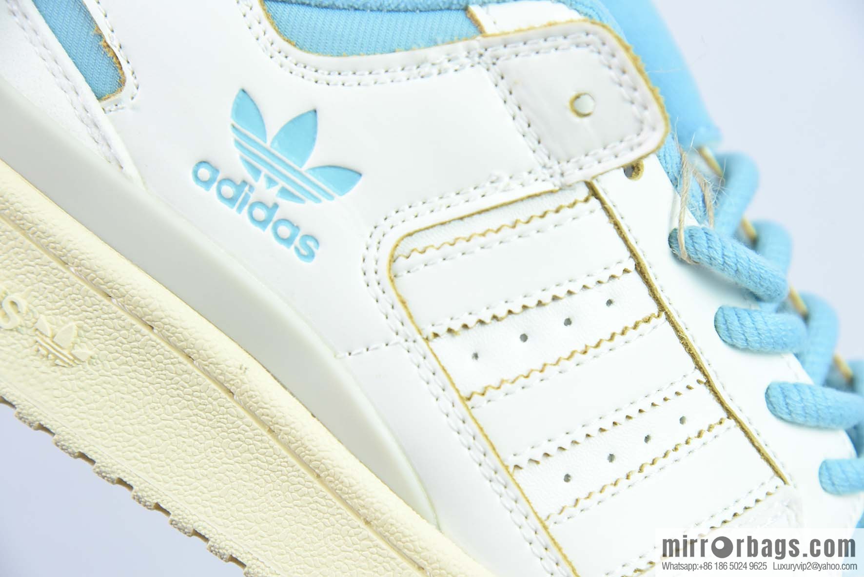 Adidas Forum 84 Low Adidas 84 CL classic velcro Vintage board shoes, milky white/blue, item number: FZ6342