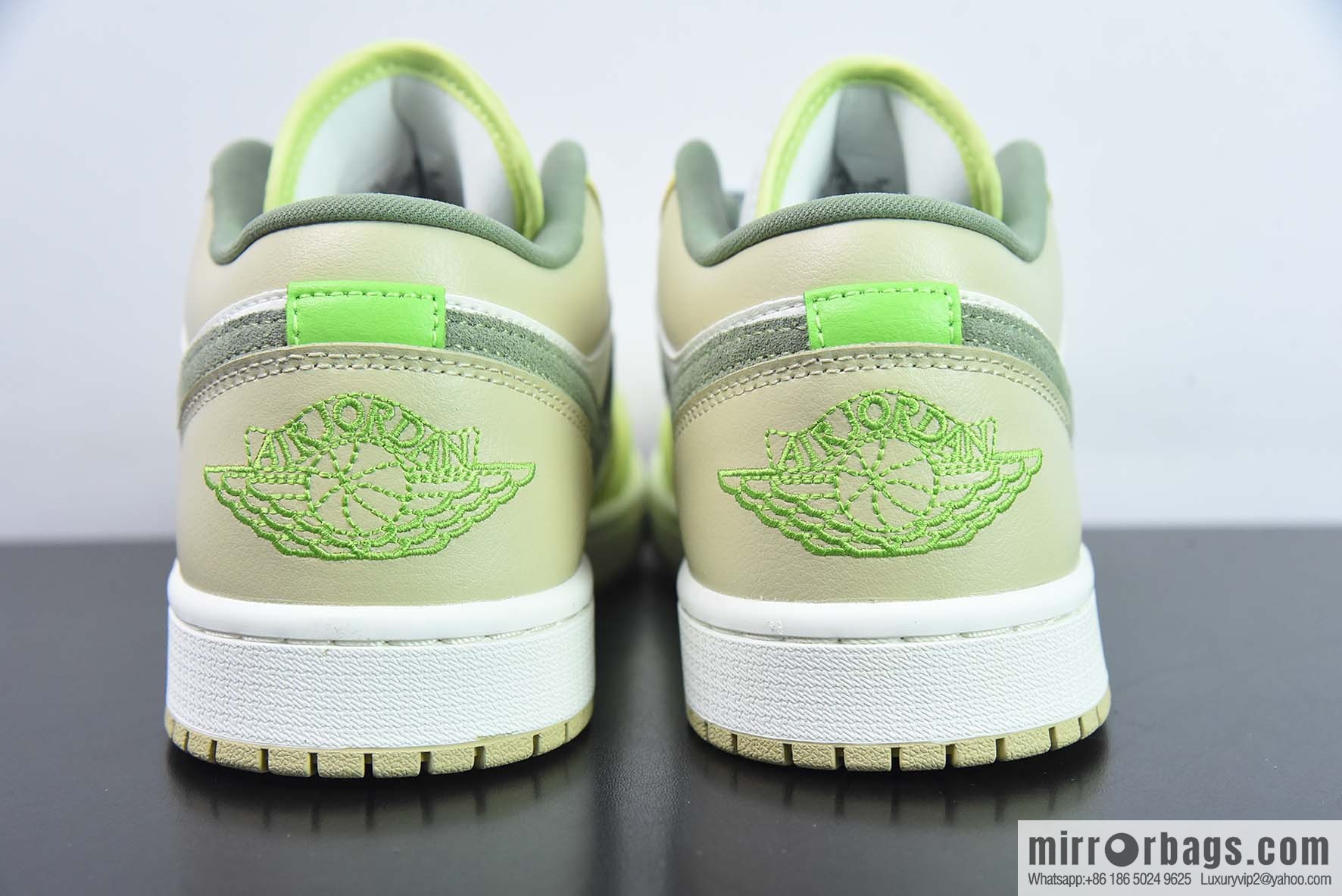 Air Jordan 1 Low green and white, Joe 1 low-top cultural basketball shoes, item number: FD9906-131