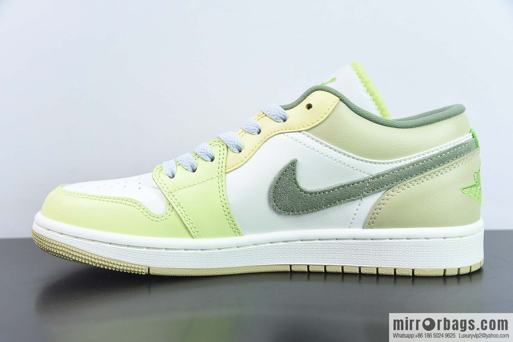 Air Jordan 1 Low green and white, Joe 1 low-top cultural basketball shoes, item number: FD9906-131
