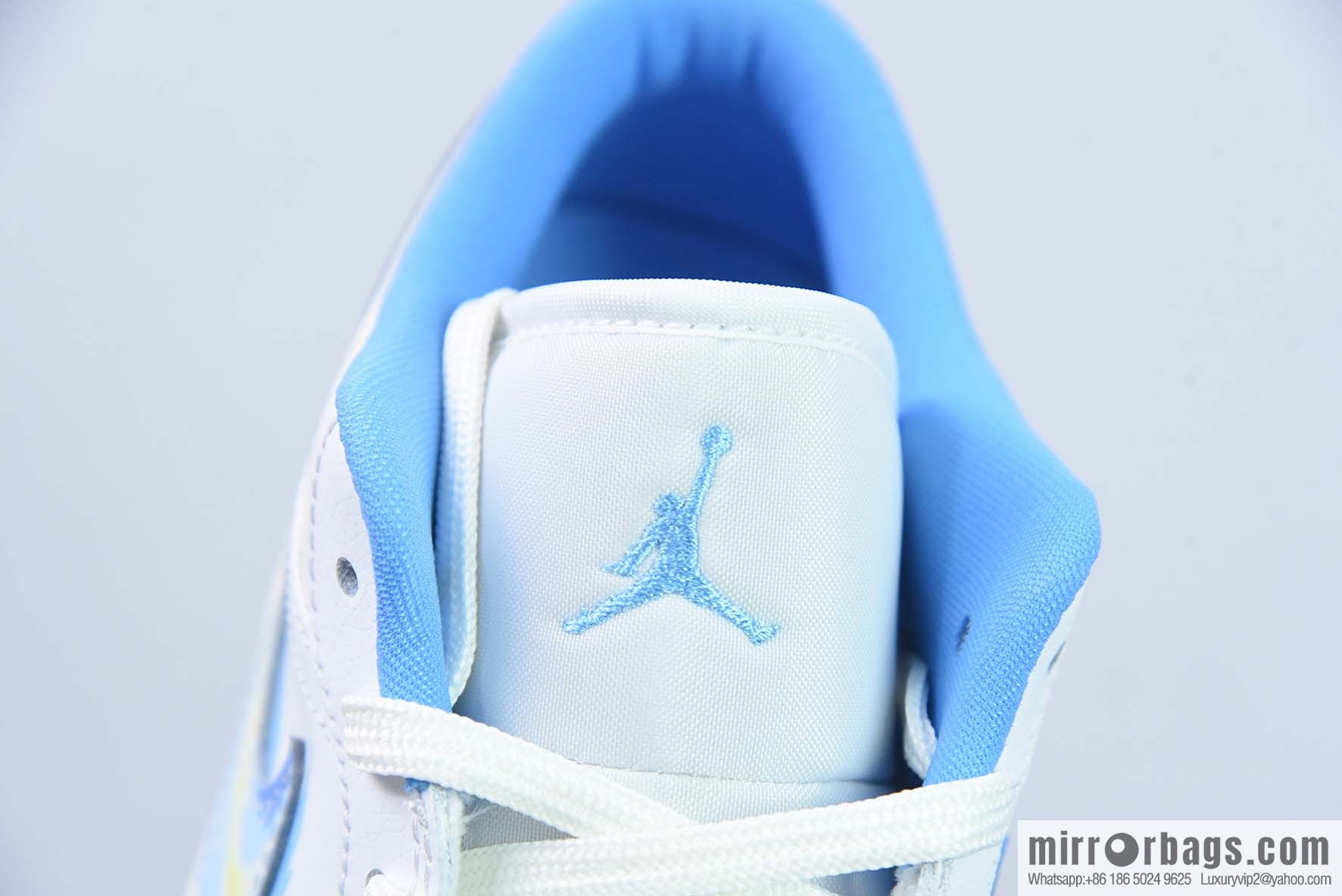 Air Jordan 1 Low animation white blue Joe 1 low-top culture basketball shoes, item number: FJ7219-441