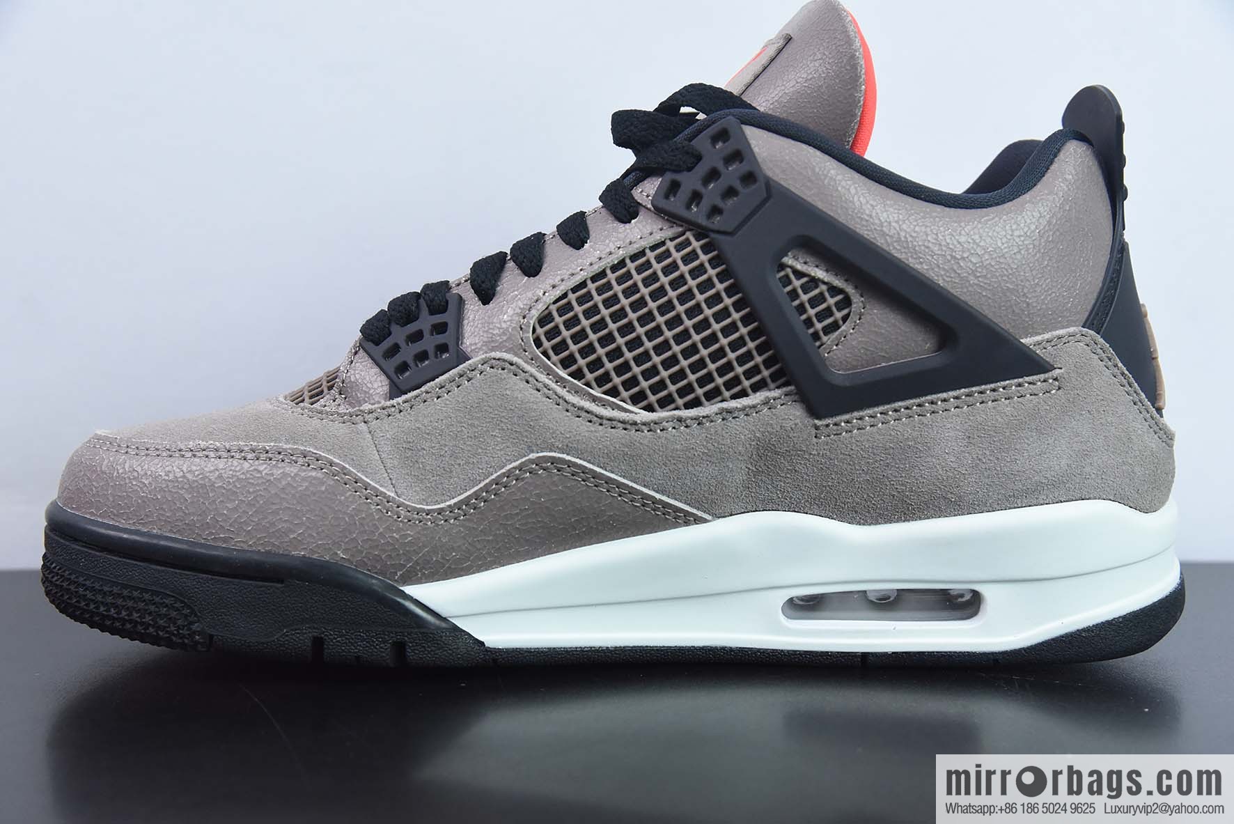Air Jordan 4 AJ4 Mocha black brown suede small TS basketball shoes, item number: DB0732-200