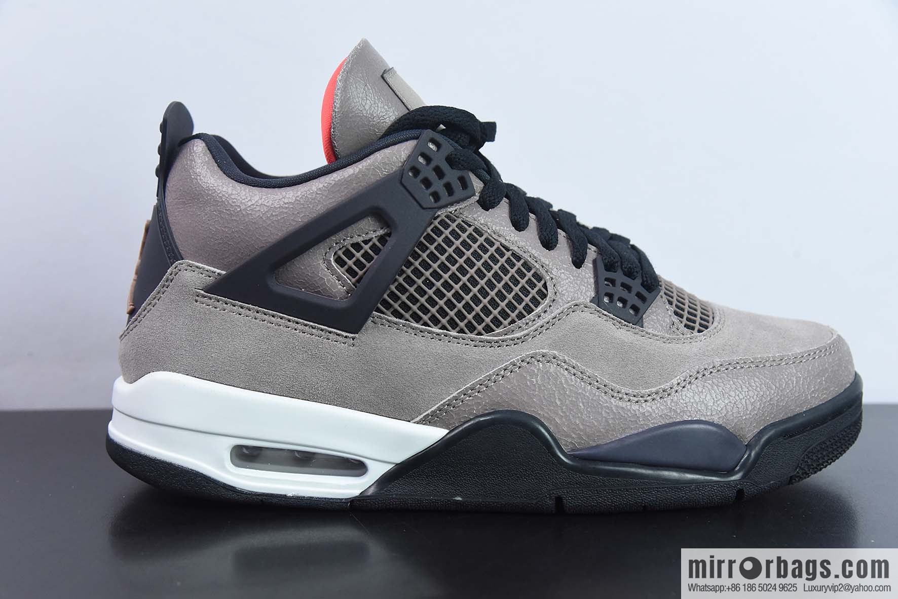 Air Jordan 4 AJ4 Mocha black brown suede small TS basketball shoes, item number: DB0732-200
