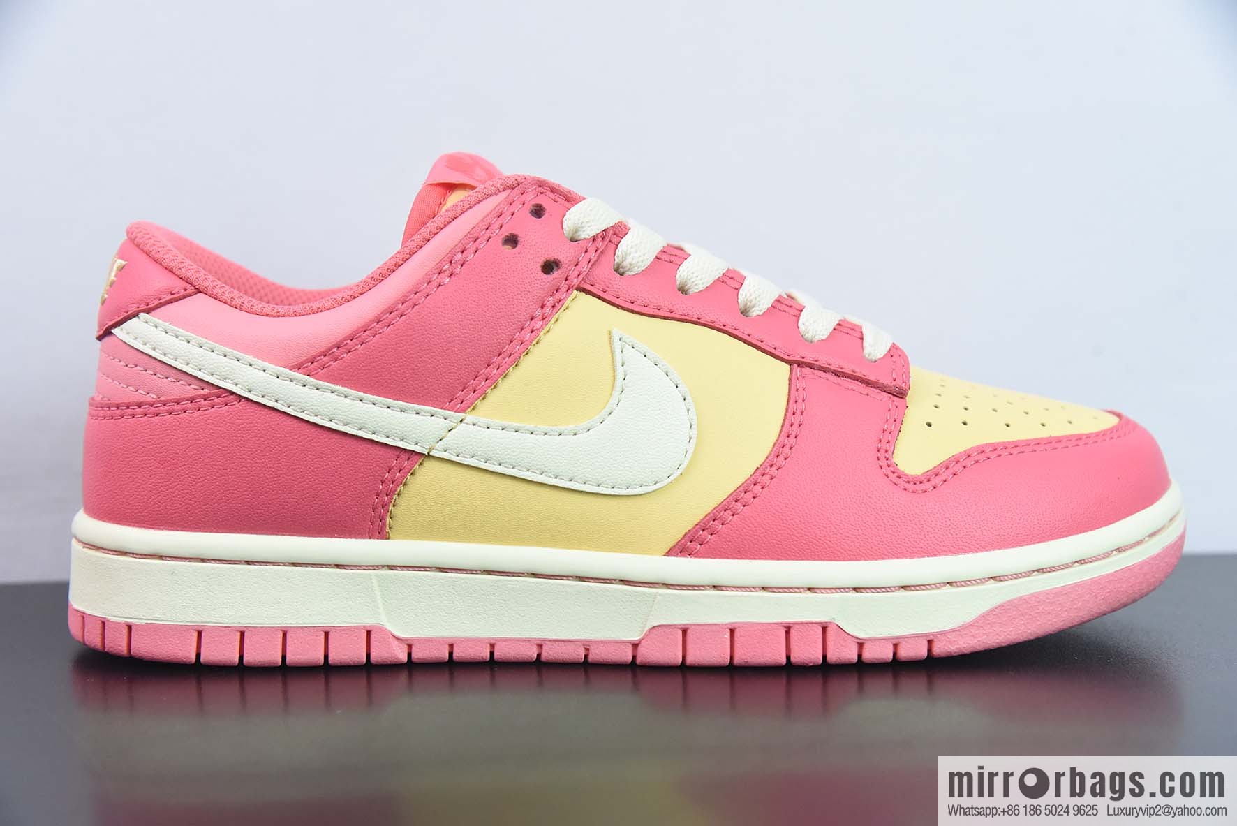 Nike SB Dunk Low yellow and pink sneakers, item number: DH9765 200