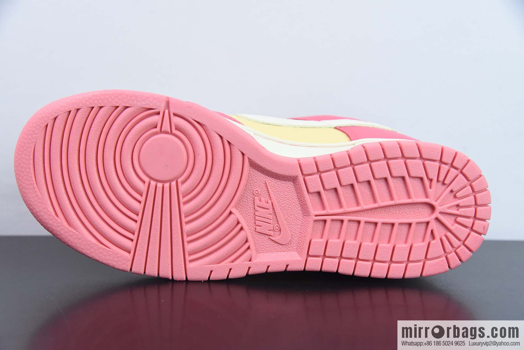 Nike SB Dunk Low yellow and pink sneakers, item number: DH9765 200