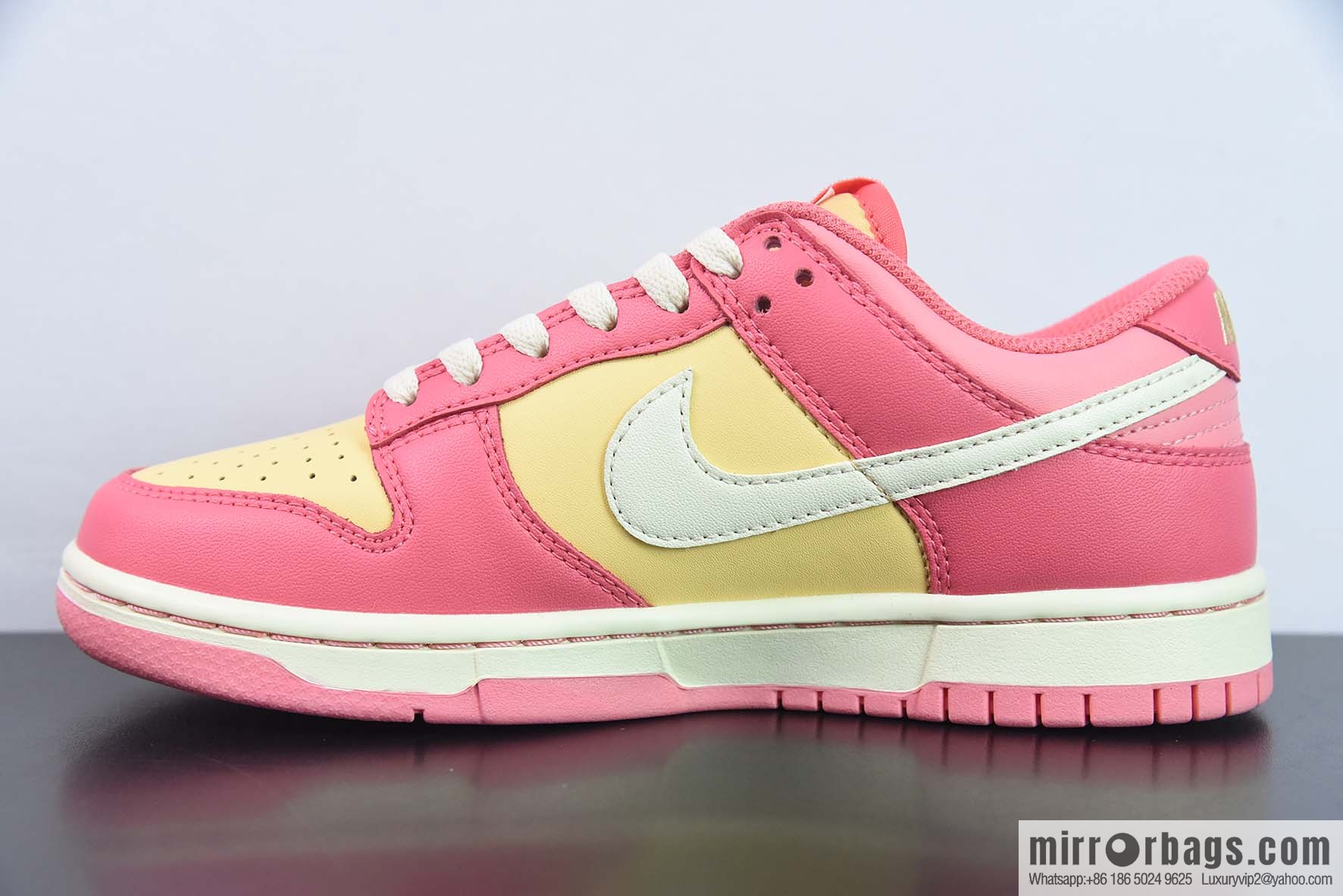 Nike SB Dunk Low yellow and pink sneakers, item number: DH9765 200