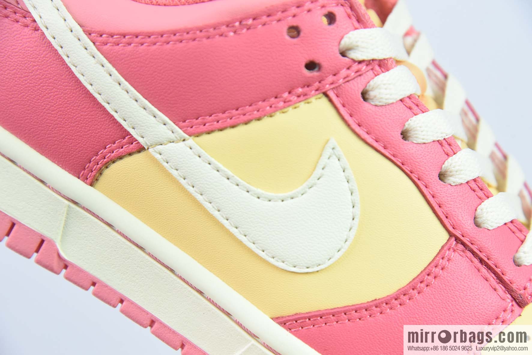 Nike SB Dunk Low yellow and pink sneakers, item number: DH9765 200