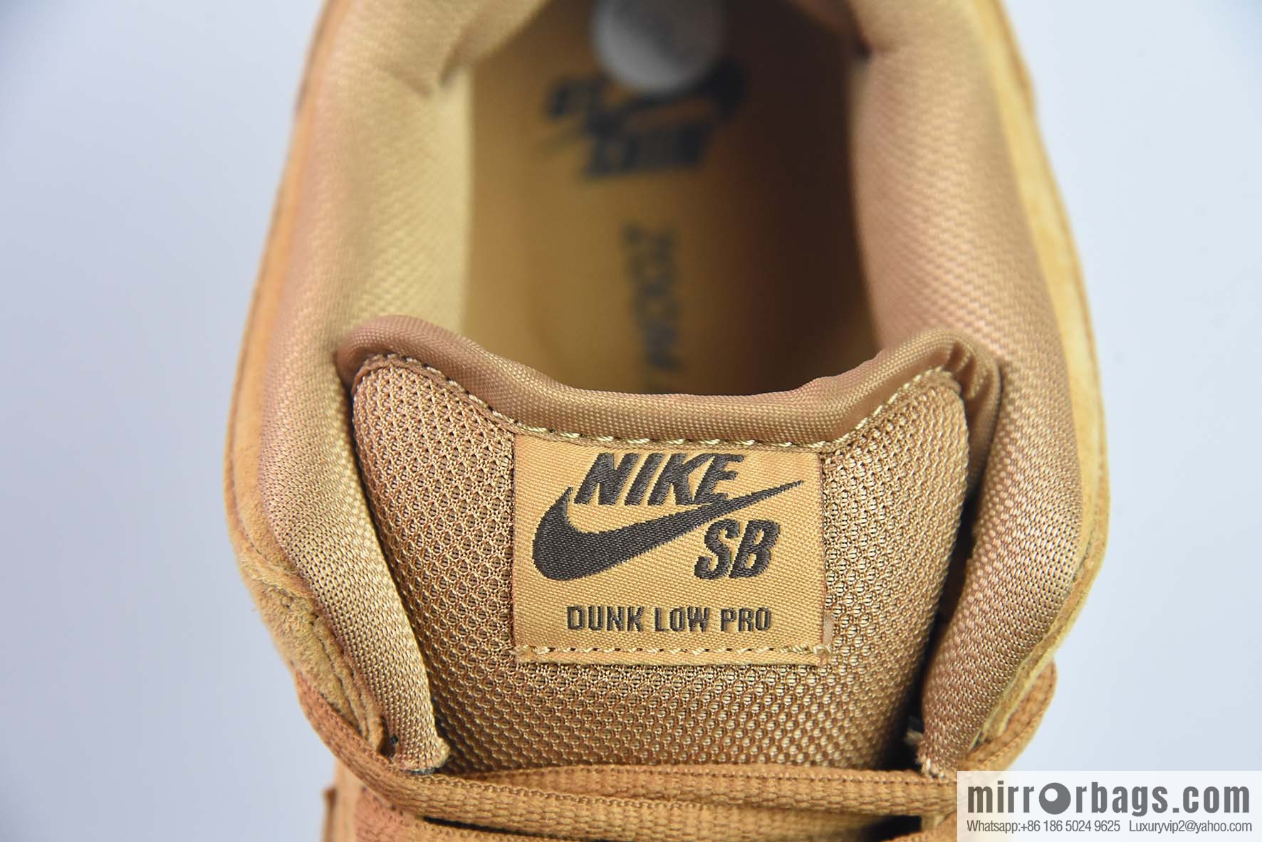 NK SB Dunk Low Pro wheat color, deciduous yellow low-top sports skate shoes Item number: BQ6817-204