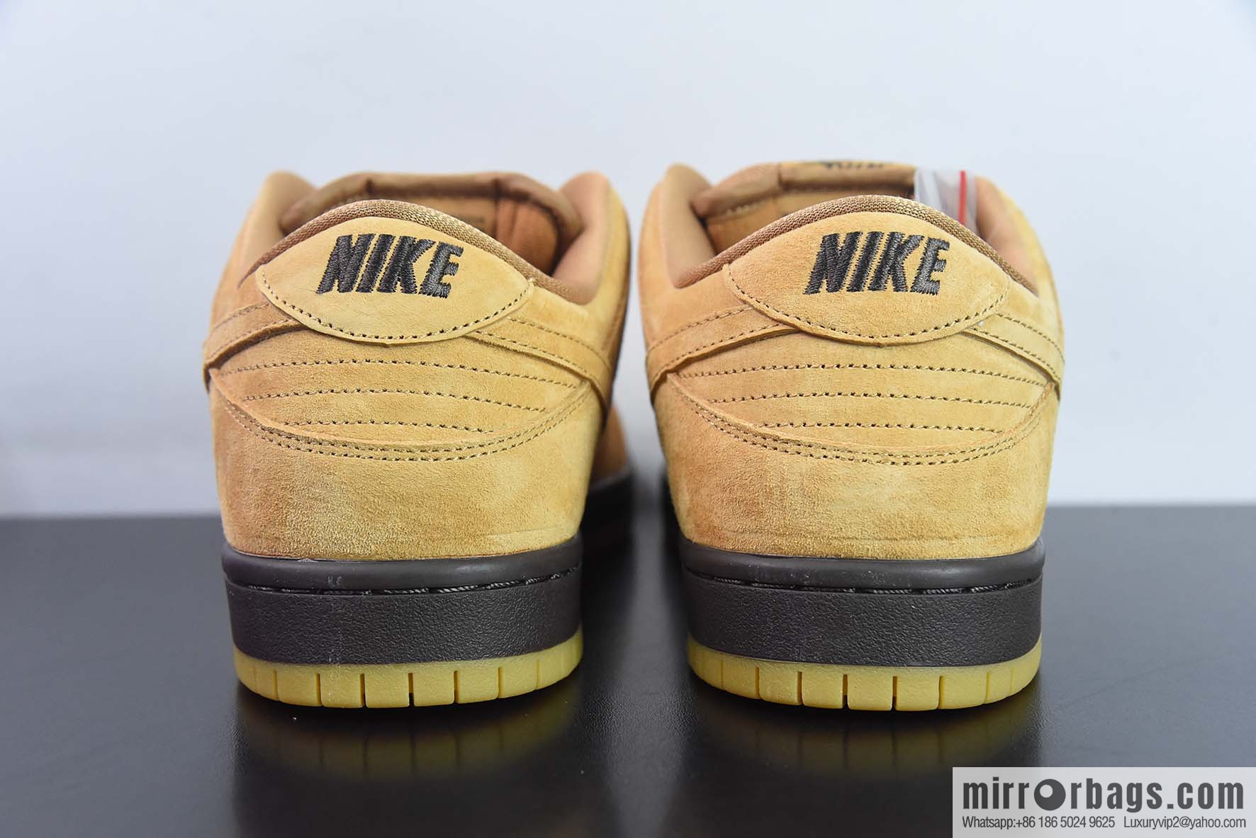 NK SB Dunk Low Pro wheat color, deciduous yellow low-top sports skate shoes Item number: BQ6817-204