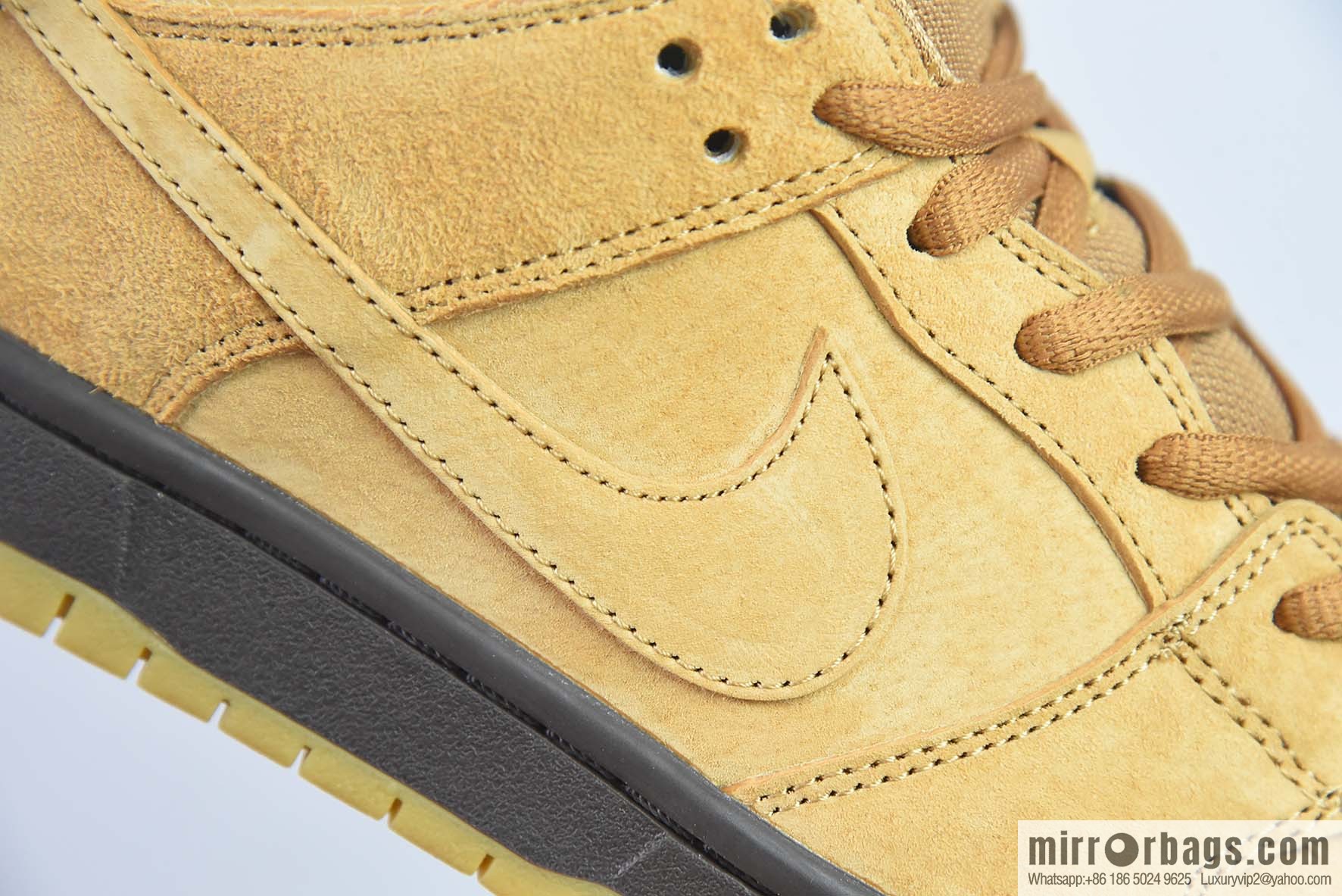 NK SB Dunk Low Pro wheat color, deciduous yellow low-top sports skate shoes Item number: BQ6817-204