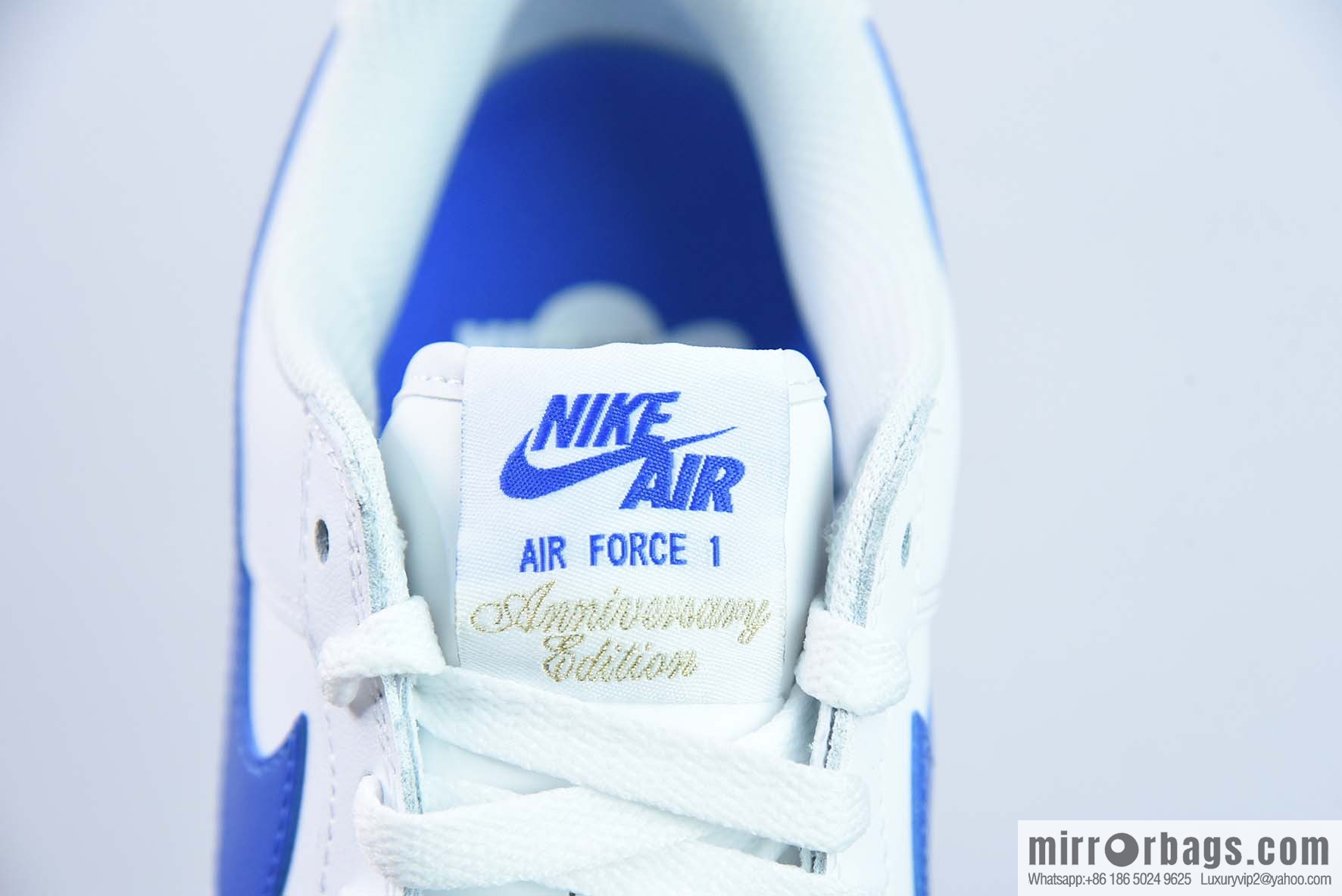 Air Force 1 '07 Low Air Force One, white and blue raw rubber, item number: DJ3911-101