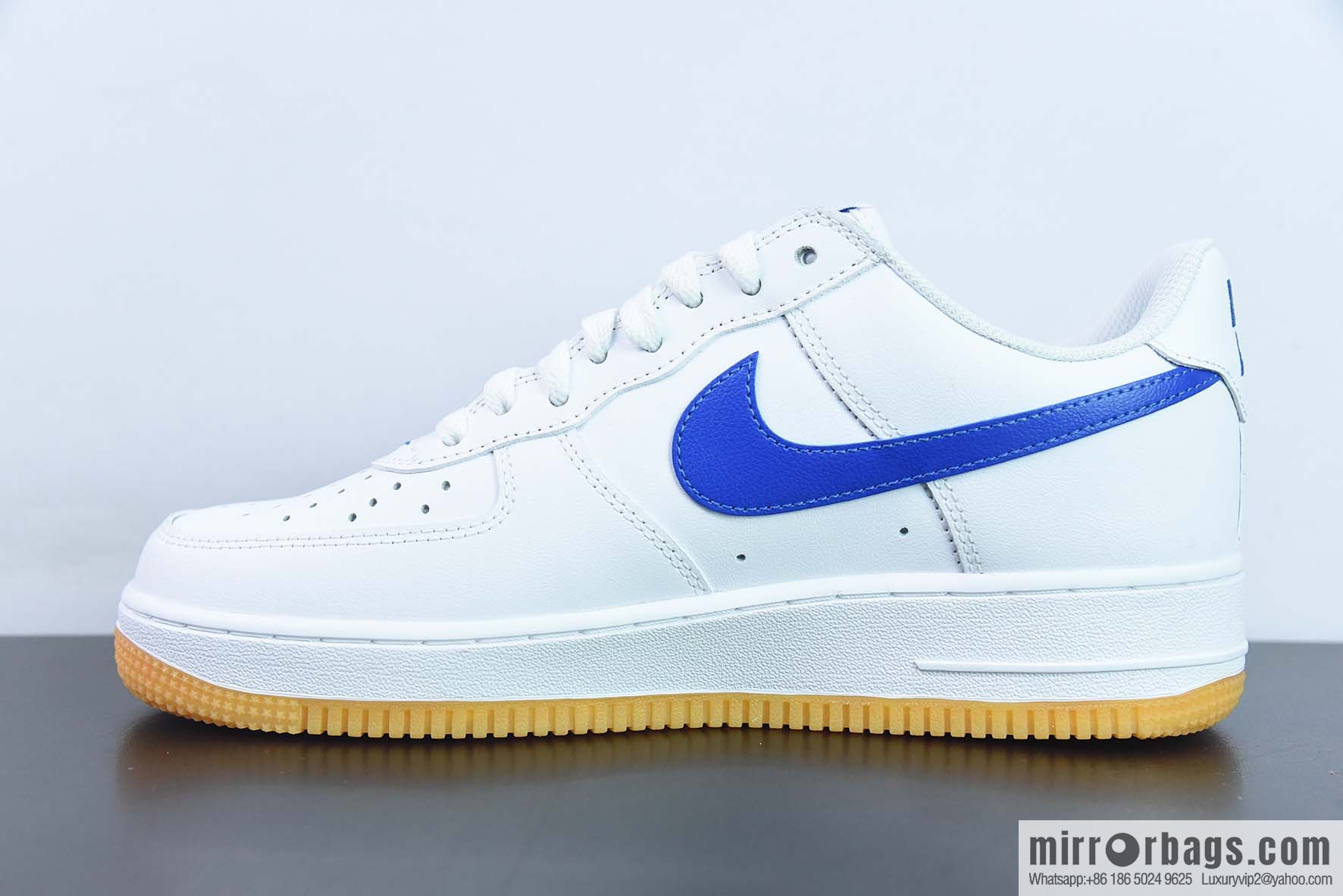 Air Force 1 '07 Low Air Force One, white and blue raw rubber, item number: DJ3911-101