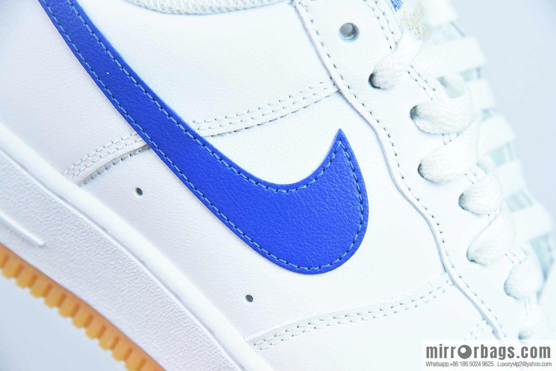Air Force 1 '07 Low Air Force One, white and blue raw rubber, item number: DJ3911-101