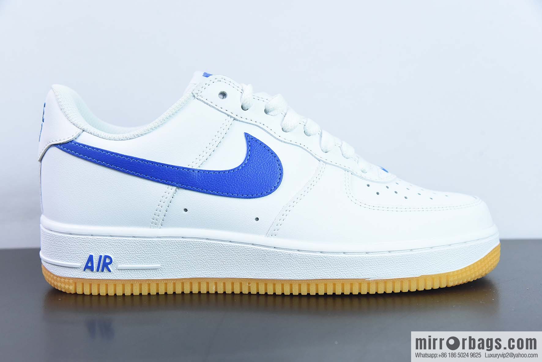Air Force 1 '07 Low Air Force One, white and blue raw rubber, item number: DJ3911-101