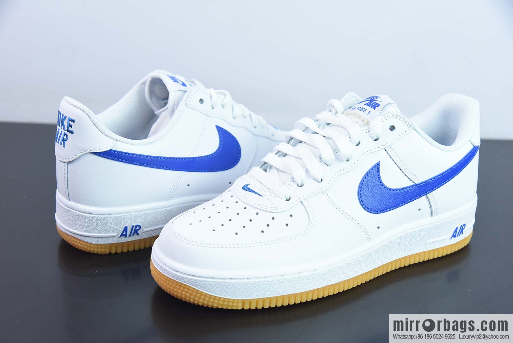 Air Force 1 '07 Low Air Force One, white and blue raw rubber, item number: DJ3911-101