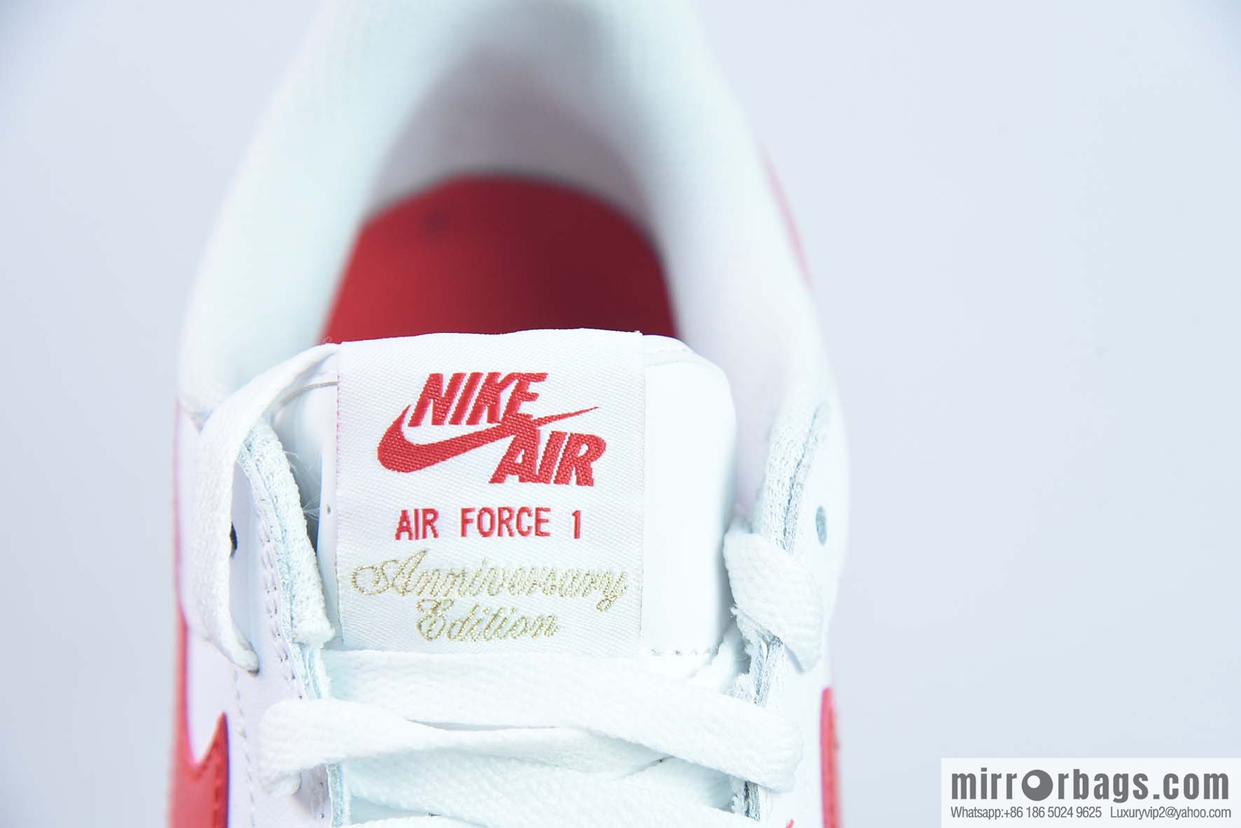 Air Force 1 '07 Low Air Force One, white and red raw rubber sneakers Item number: DJ3911-102