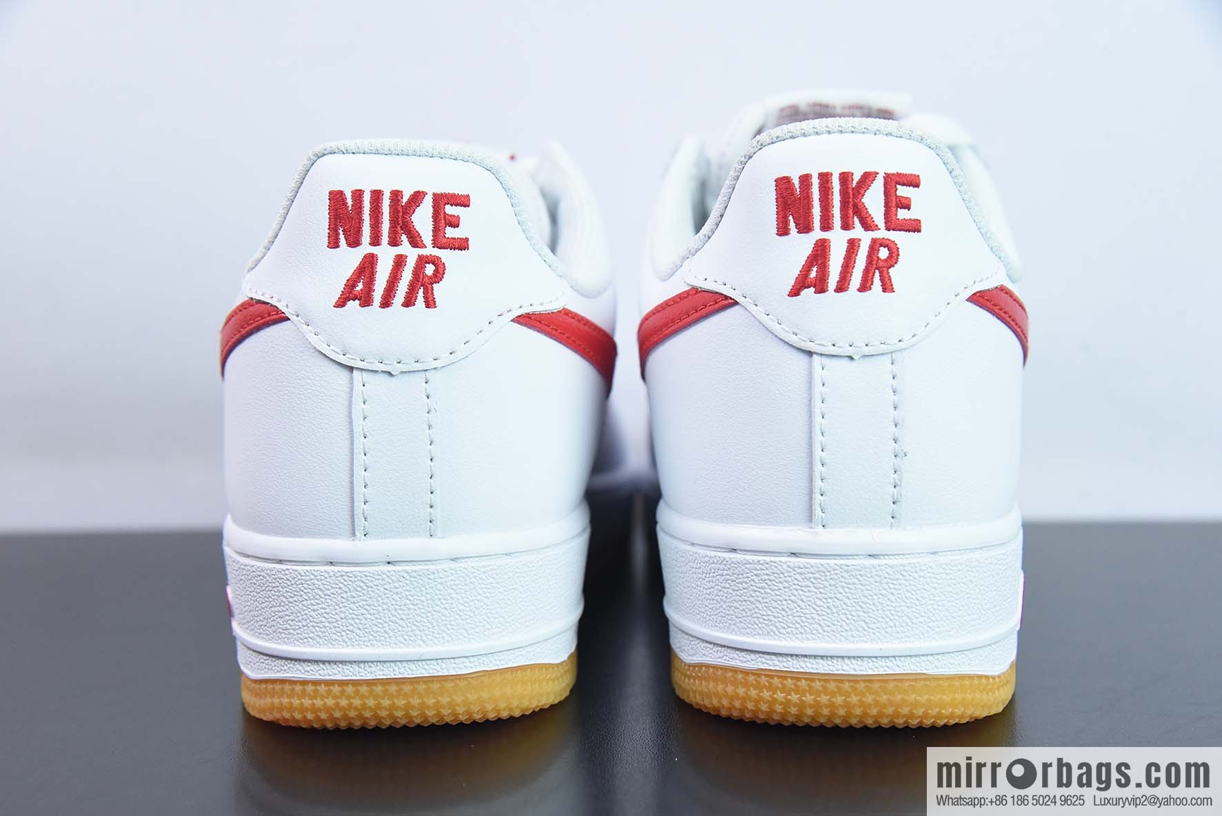 Air Force 1 '07 Low Air Force One, white and red raw rubber sneakers Item number: DJ3911-102