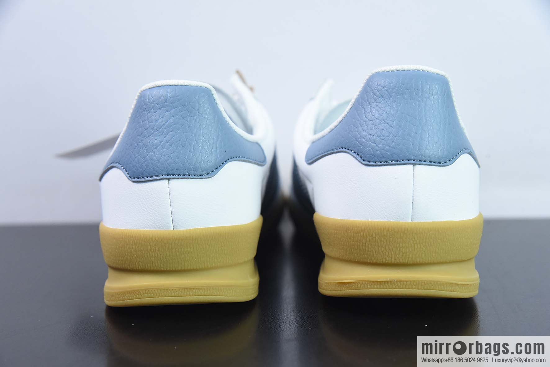 AD Originals Jeans Vintage low-top fashion sneakers, beige and blue, item number F36114.