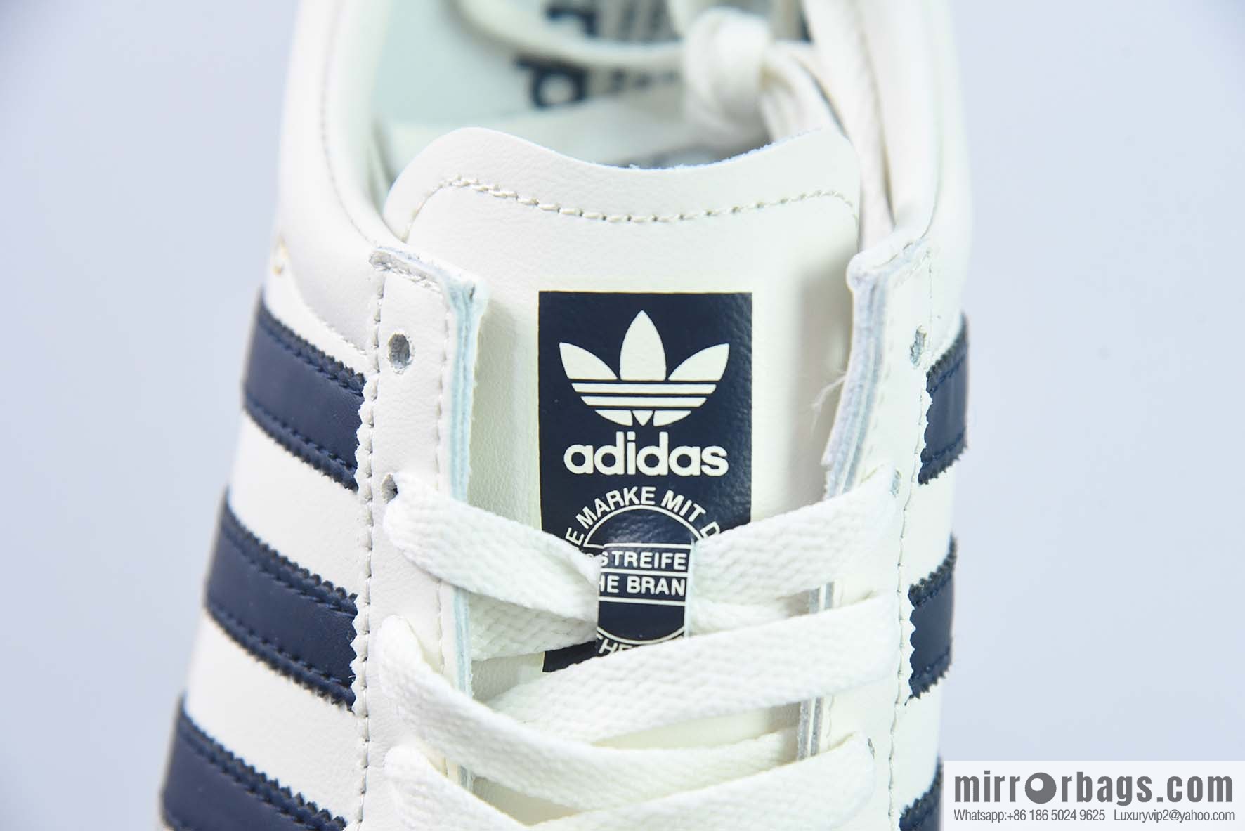 AD Originals Jeans Vintage low-top fashion board shoes, beige dark blue, item number GY7436
