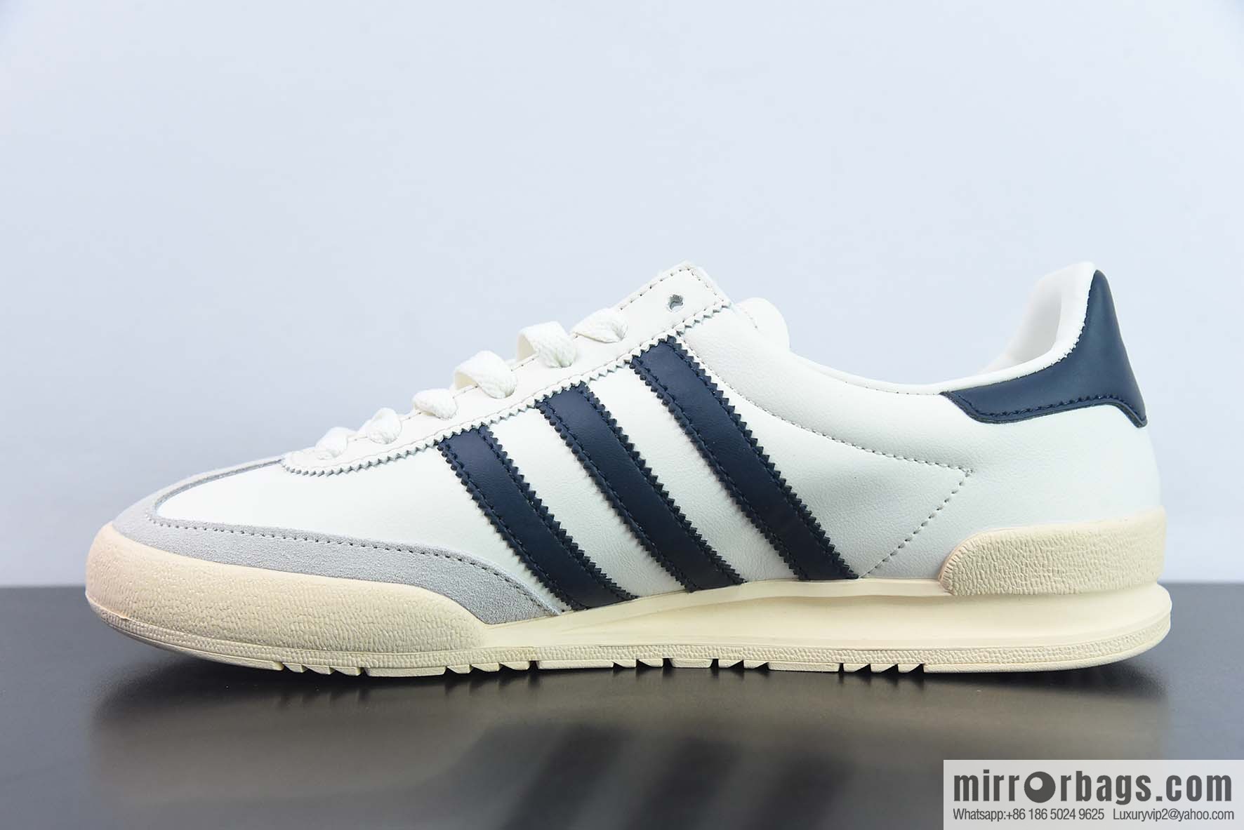 AD Originals Jeans Vintage low-top fashion board shoes, beige dark blue, item number GY7436
