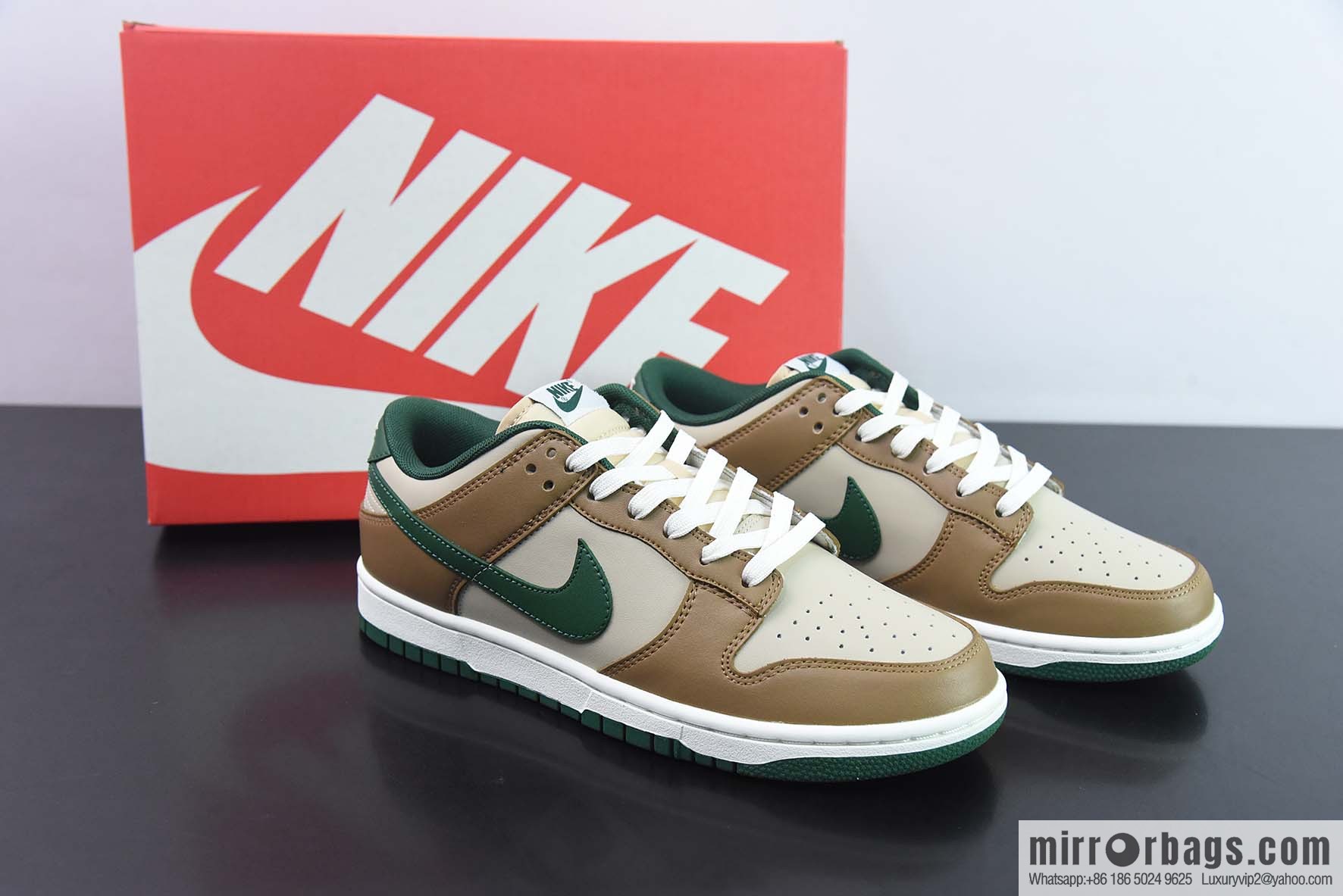 Nike Dunk Low SB low-top skate shoes/beige green, item number: FB7160-231